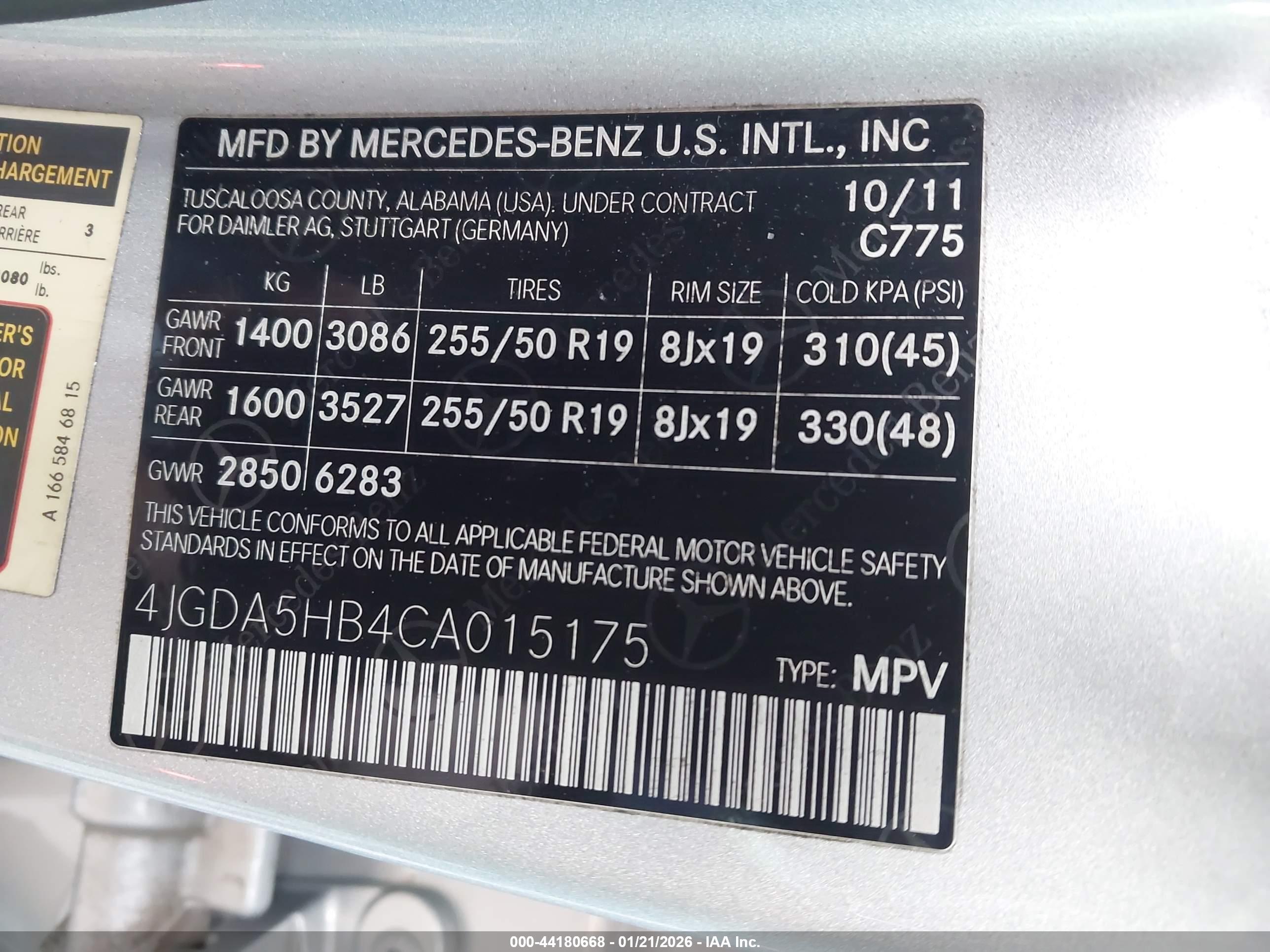 MERCEDES-BENZ ML image 9