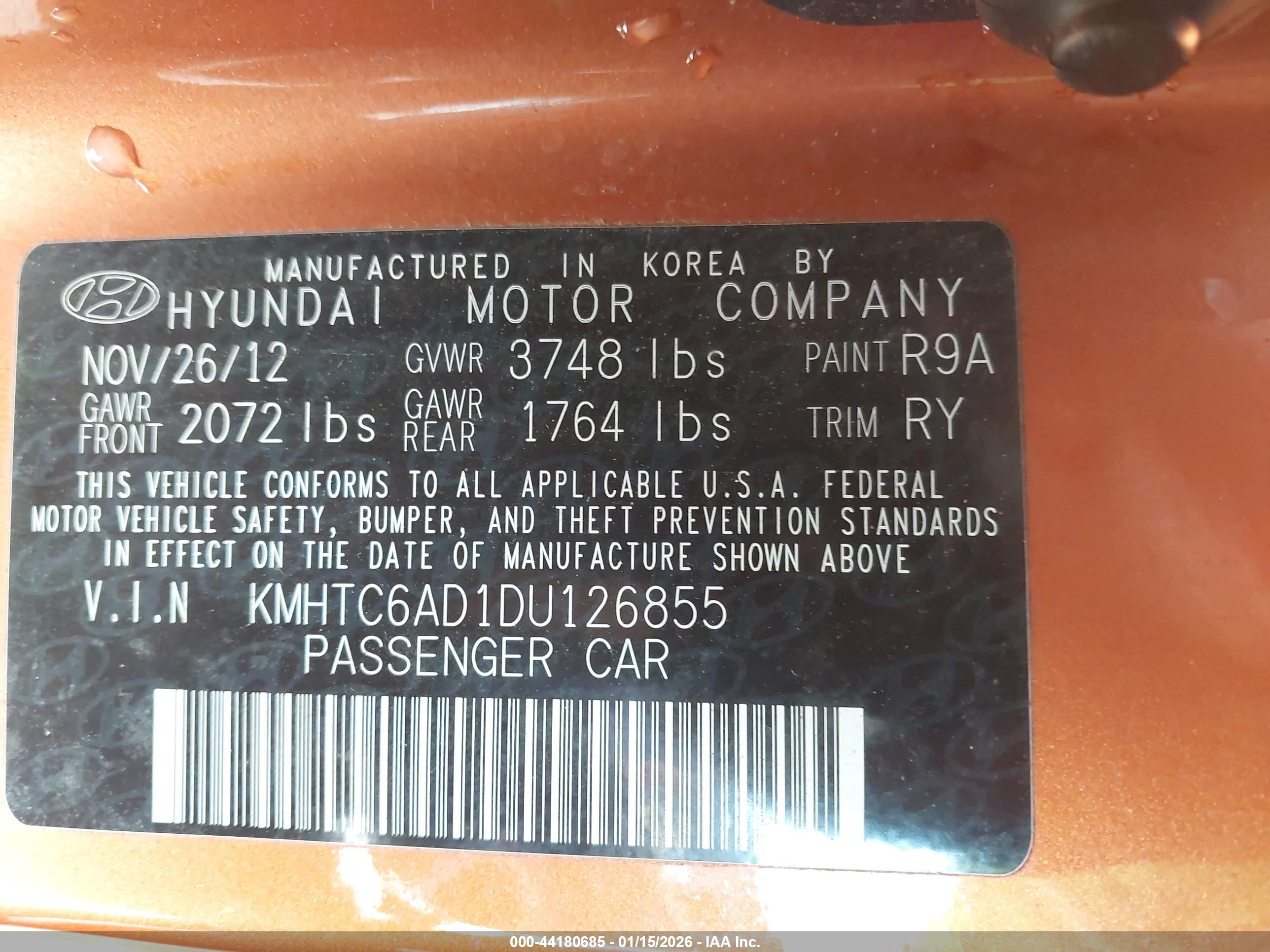 HYUNDAI VELOSTER image 9