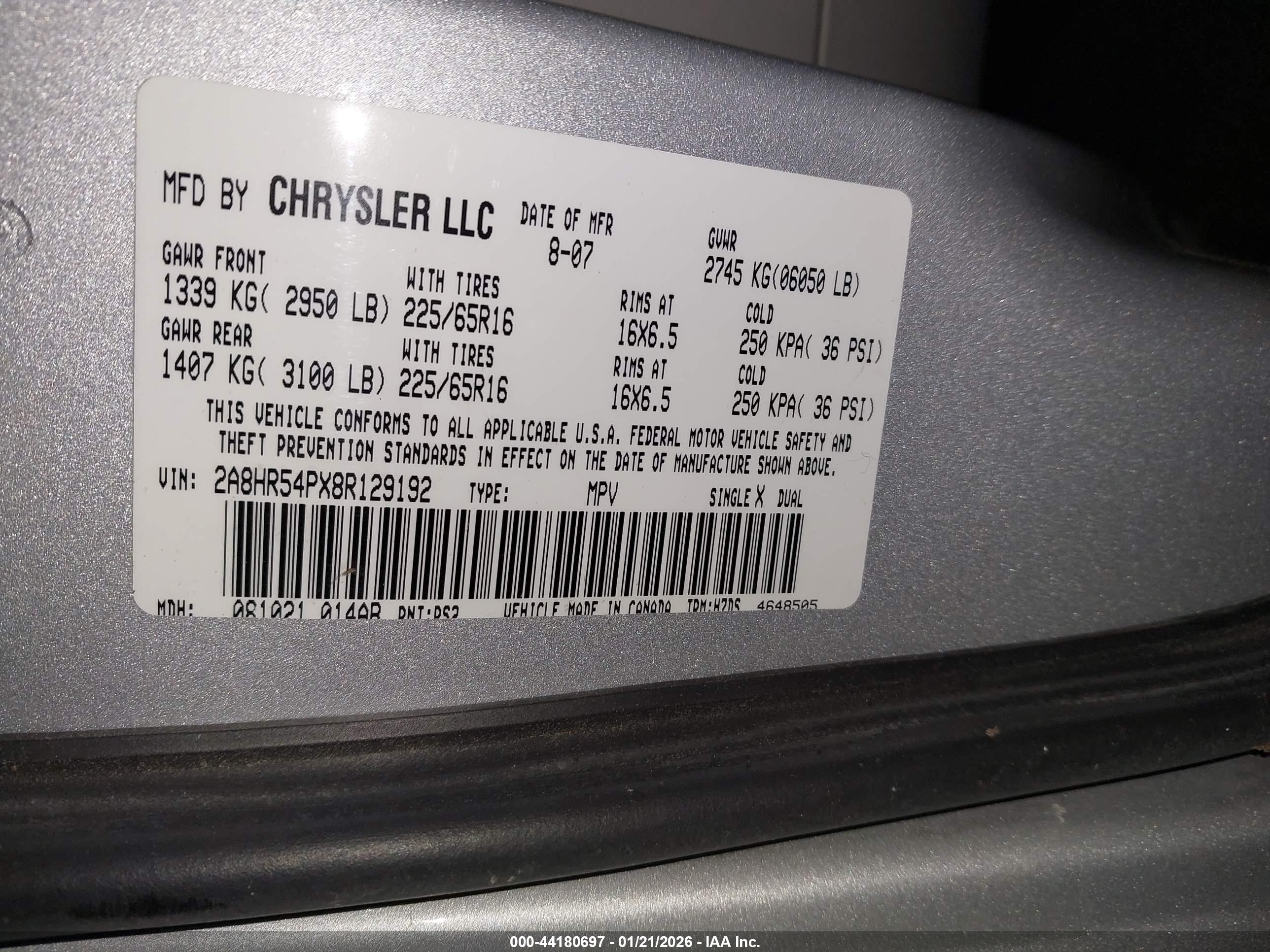 CHRYSLER TOWN image 9