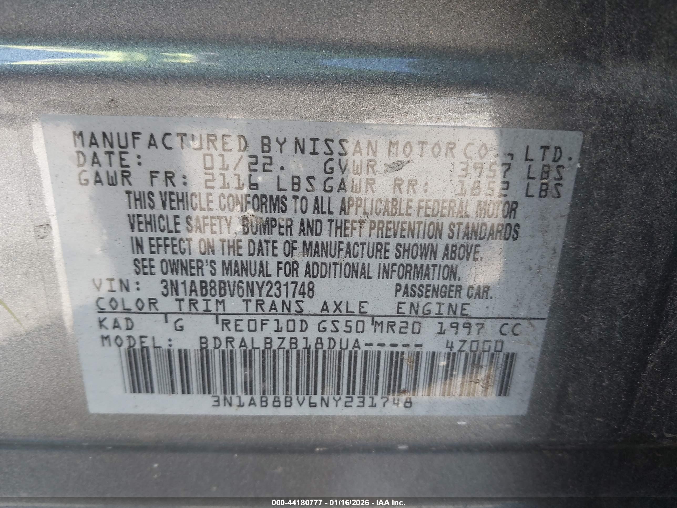 NISSAN SENTRA image 9