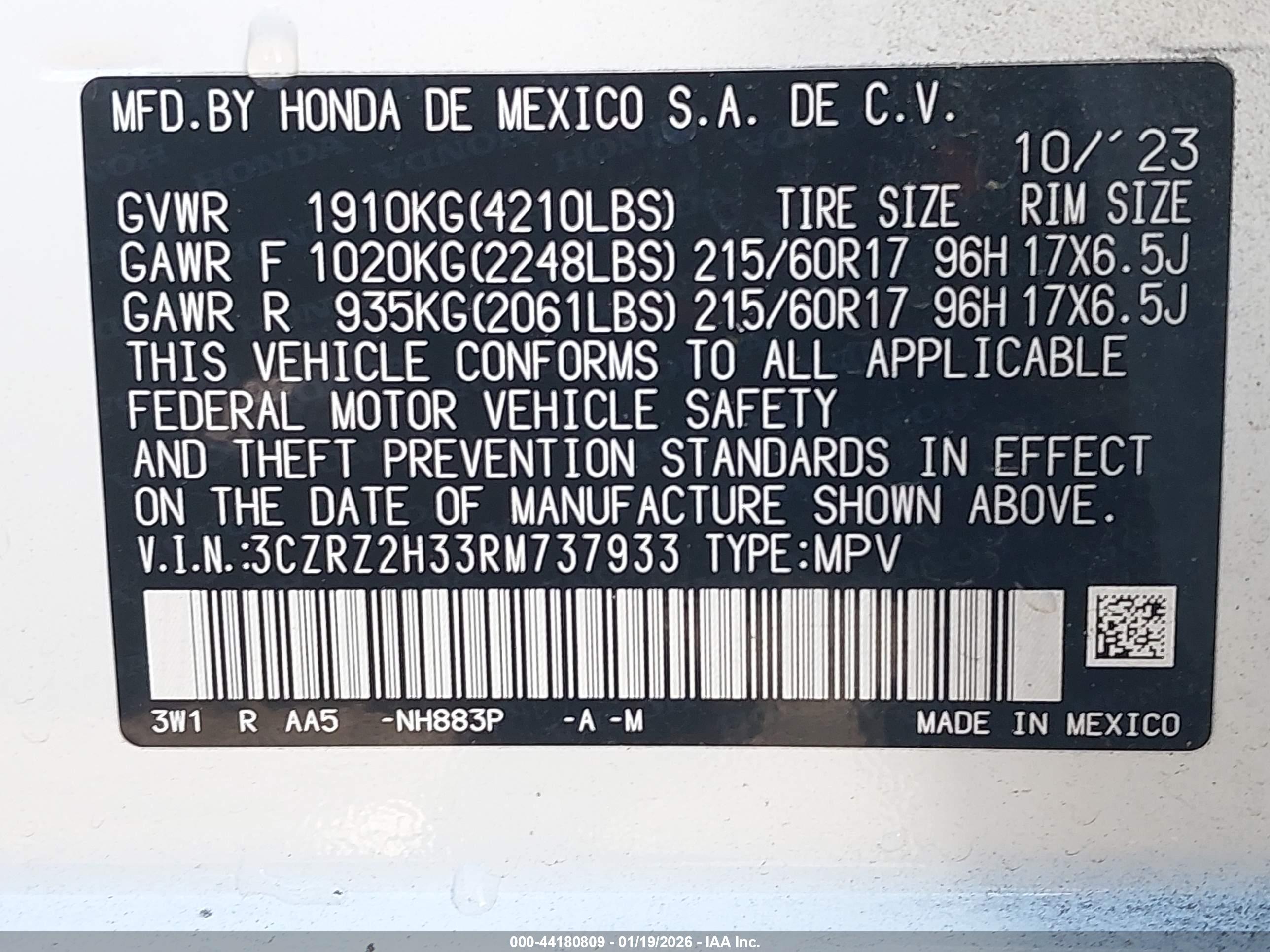 HONDA HR-V image 9
