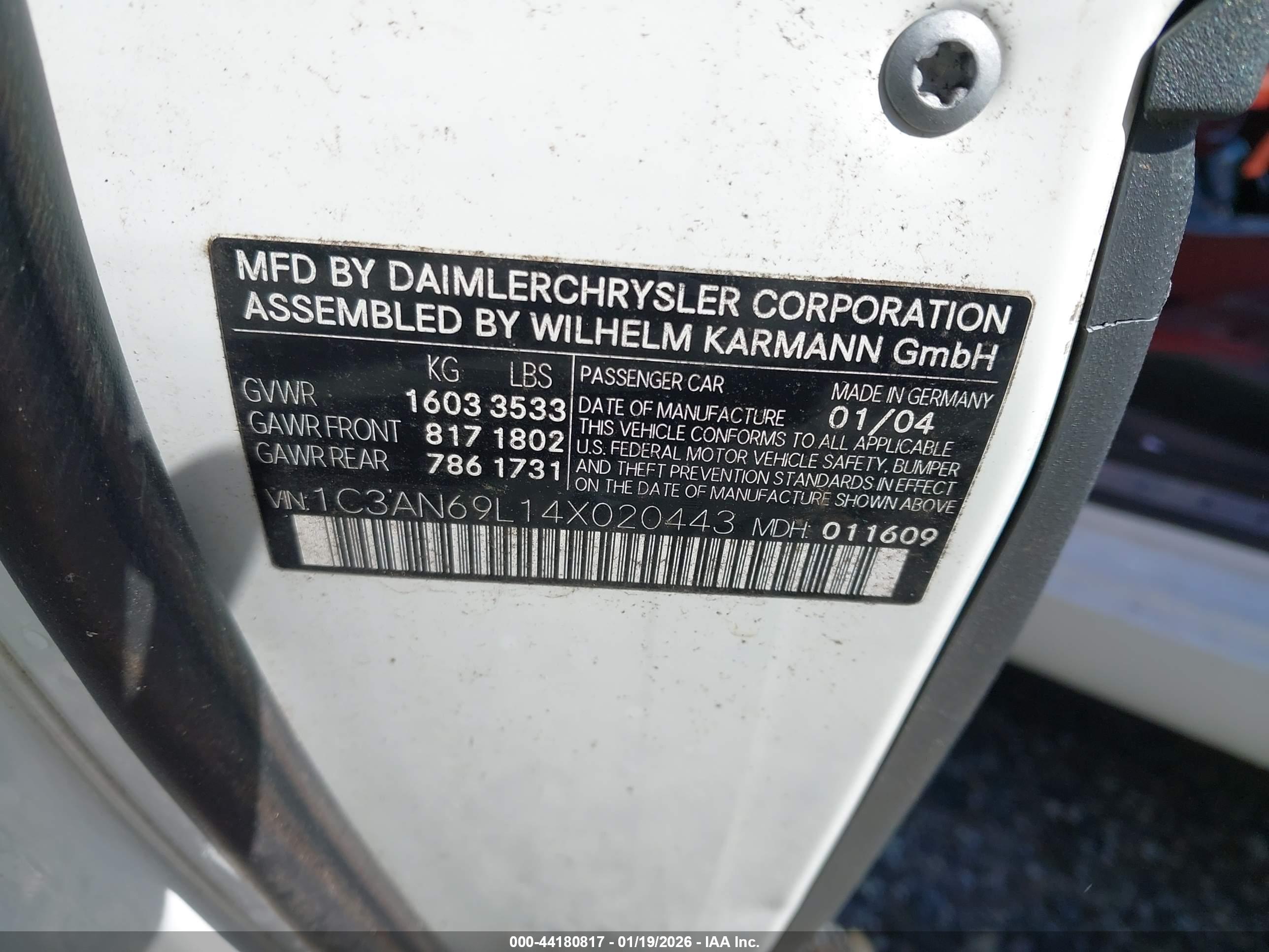 CHRYSLER CROSSFIRE image 9