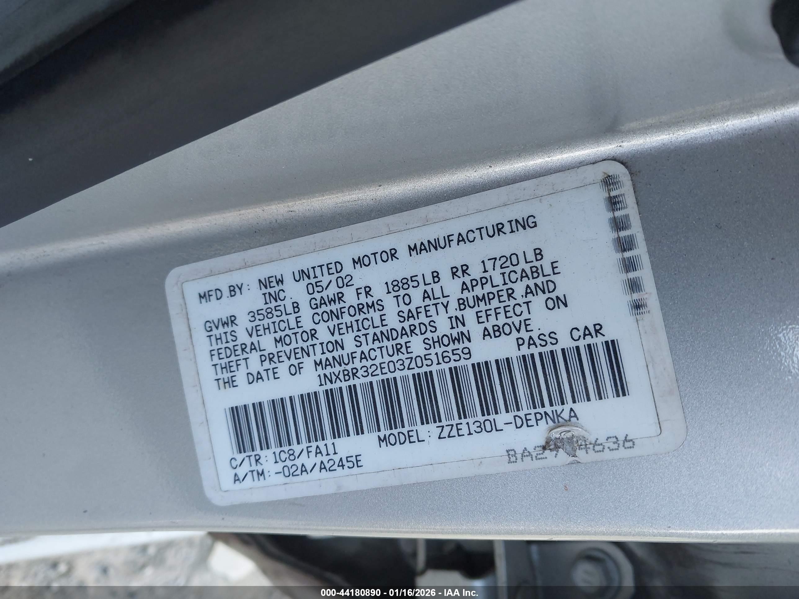 TOYOTA COROLLA image 9