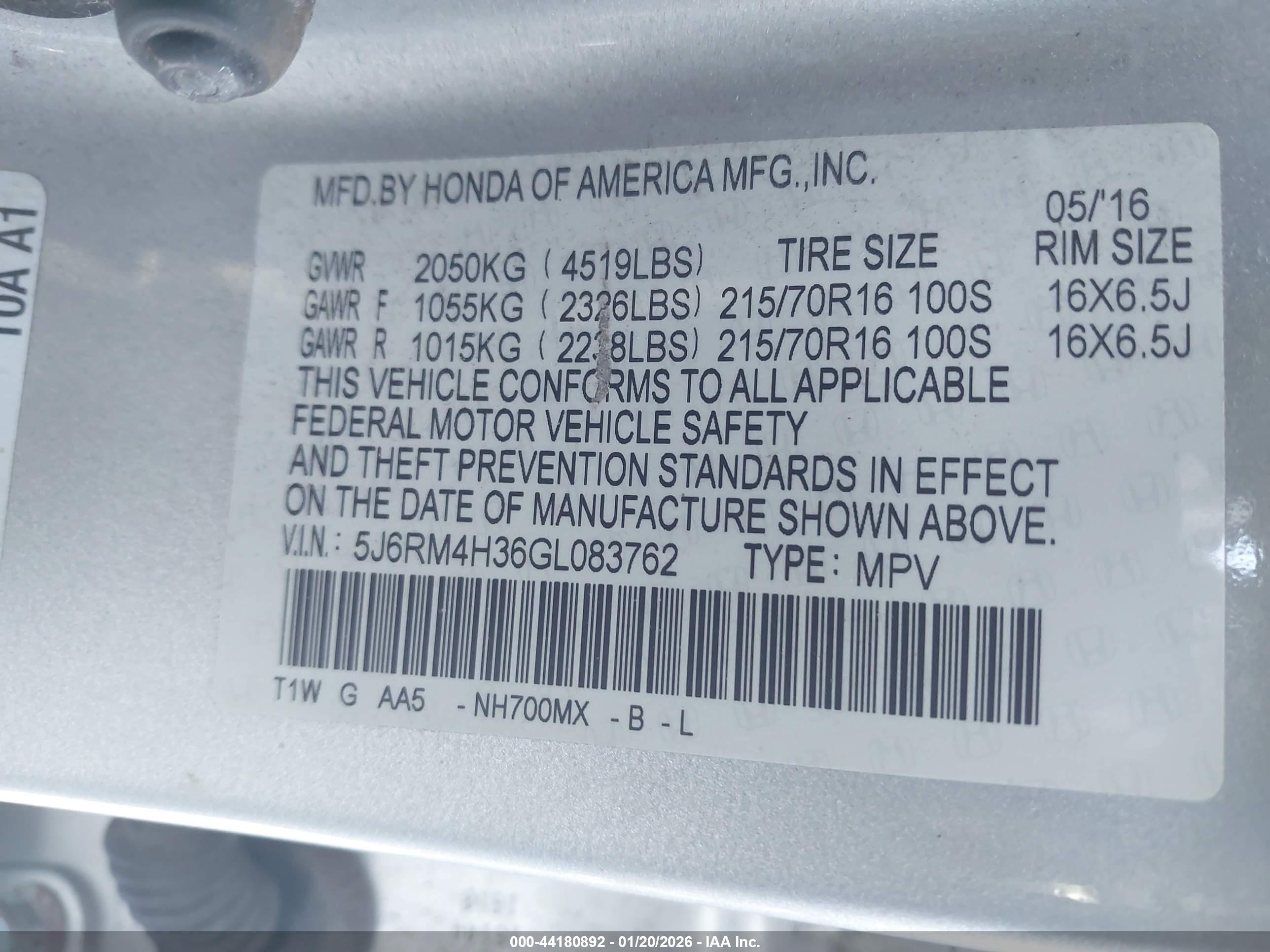 HONDA CR-V image 9