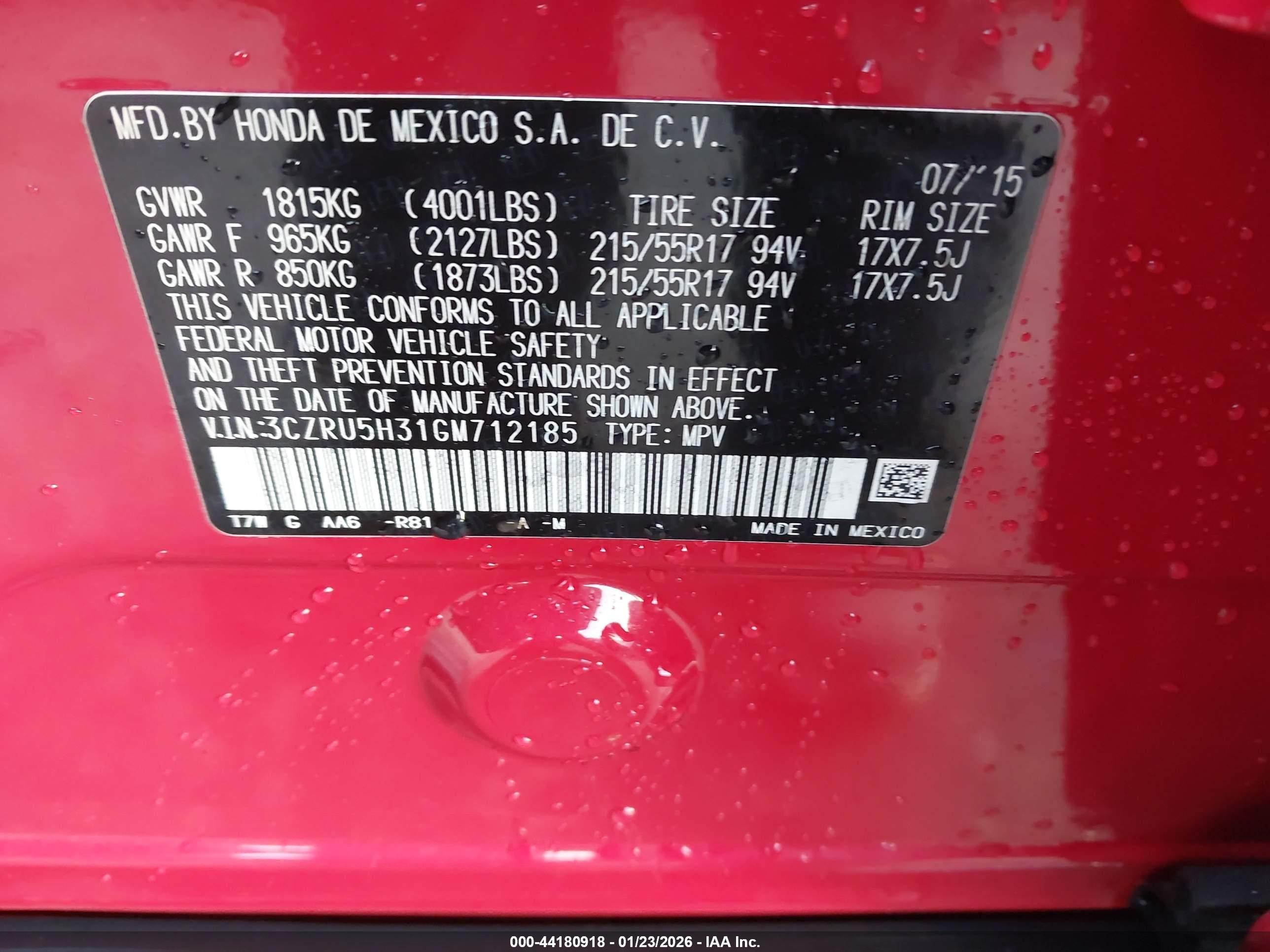 HONDA HR-V image 9