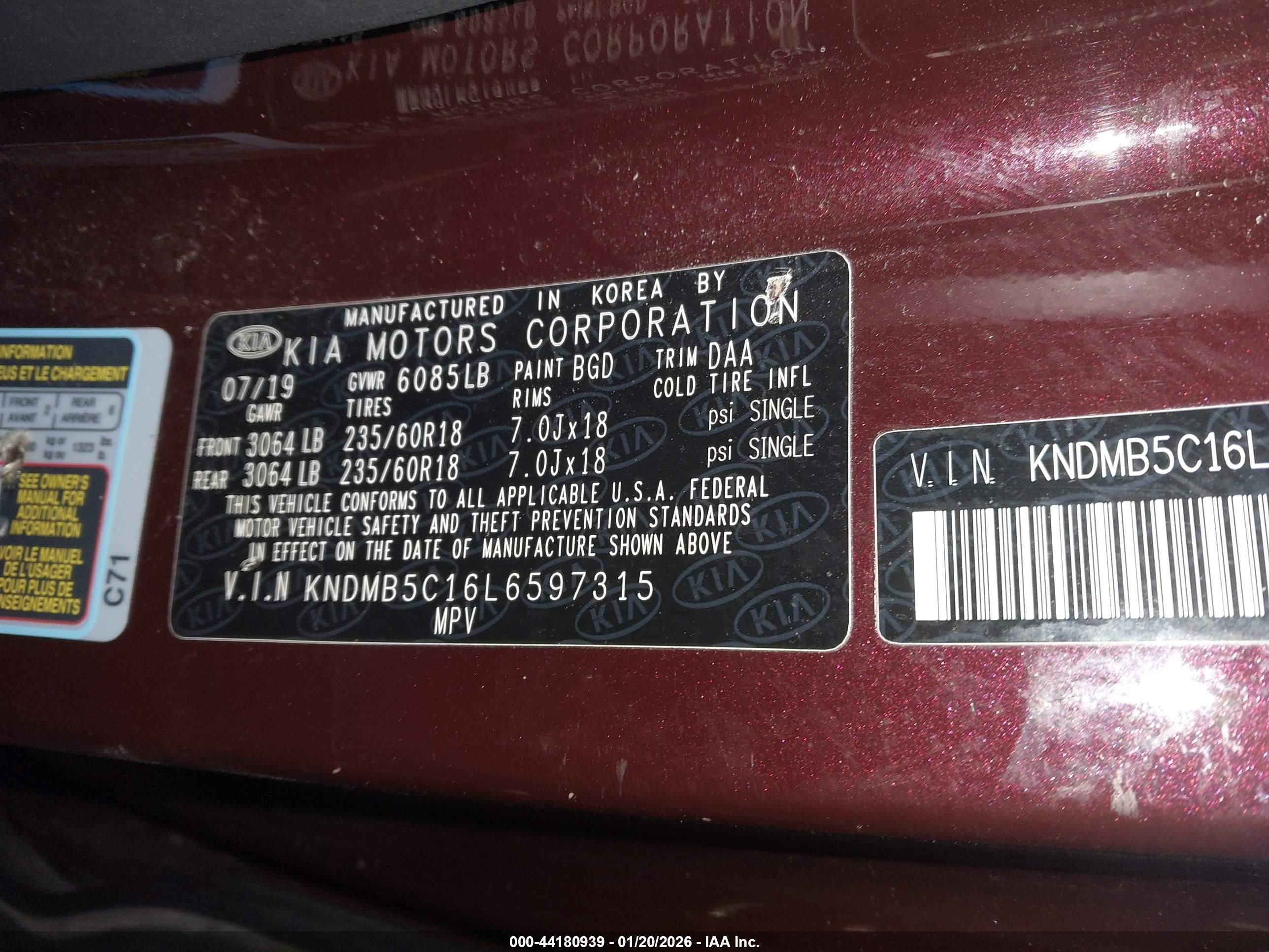 KIA SEDONA image 9
