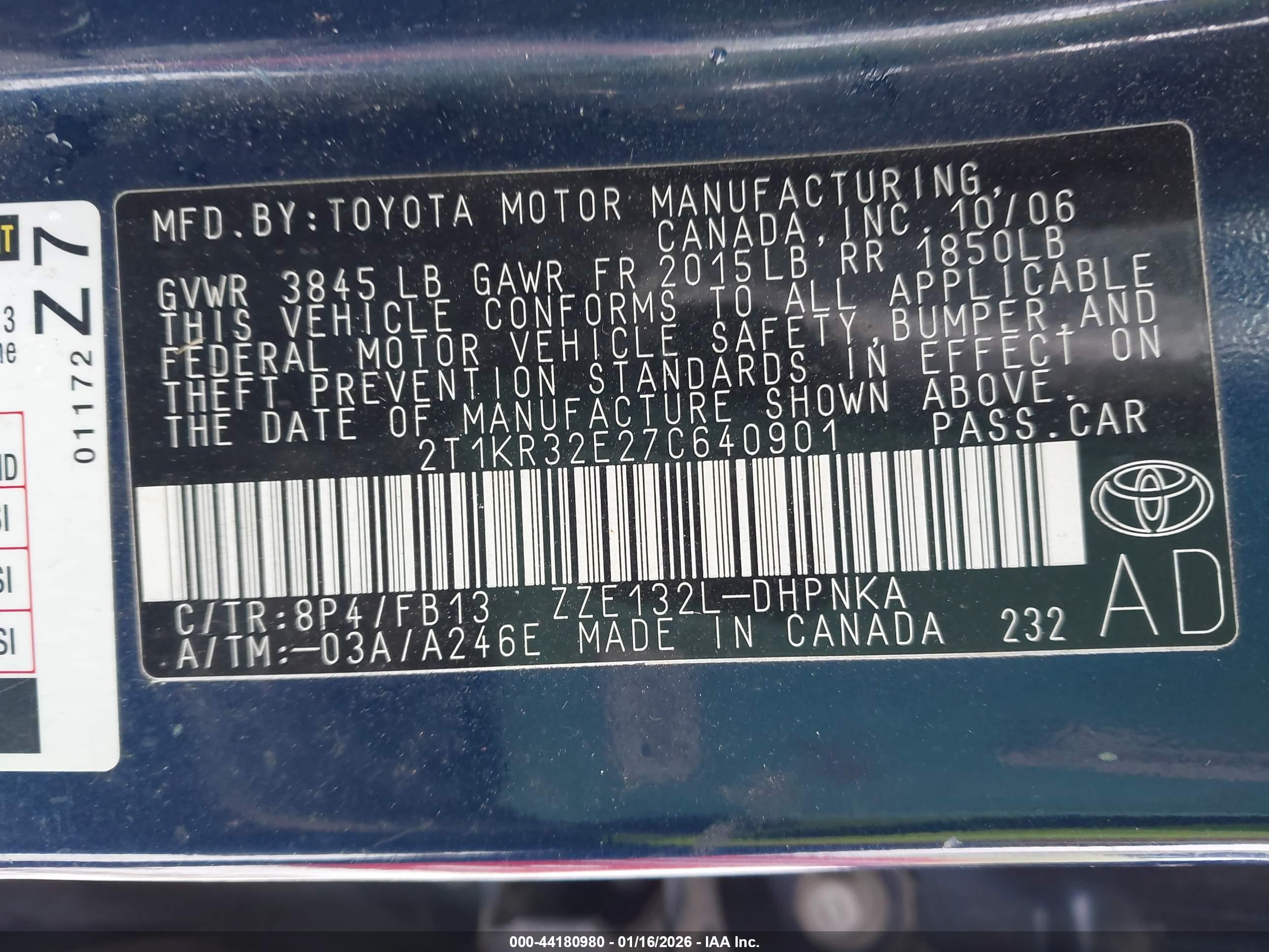 TOYOTA MATRIX image 9