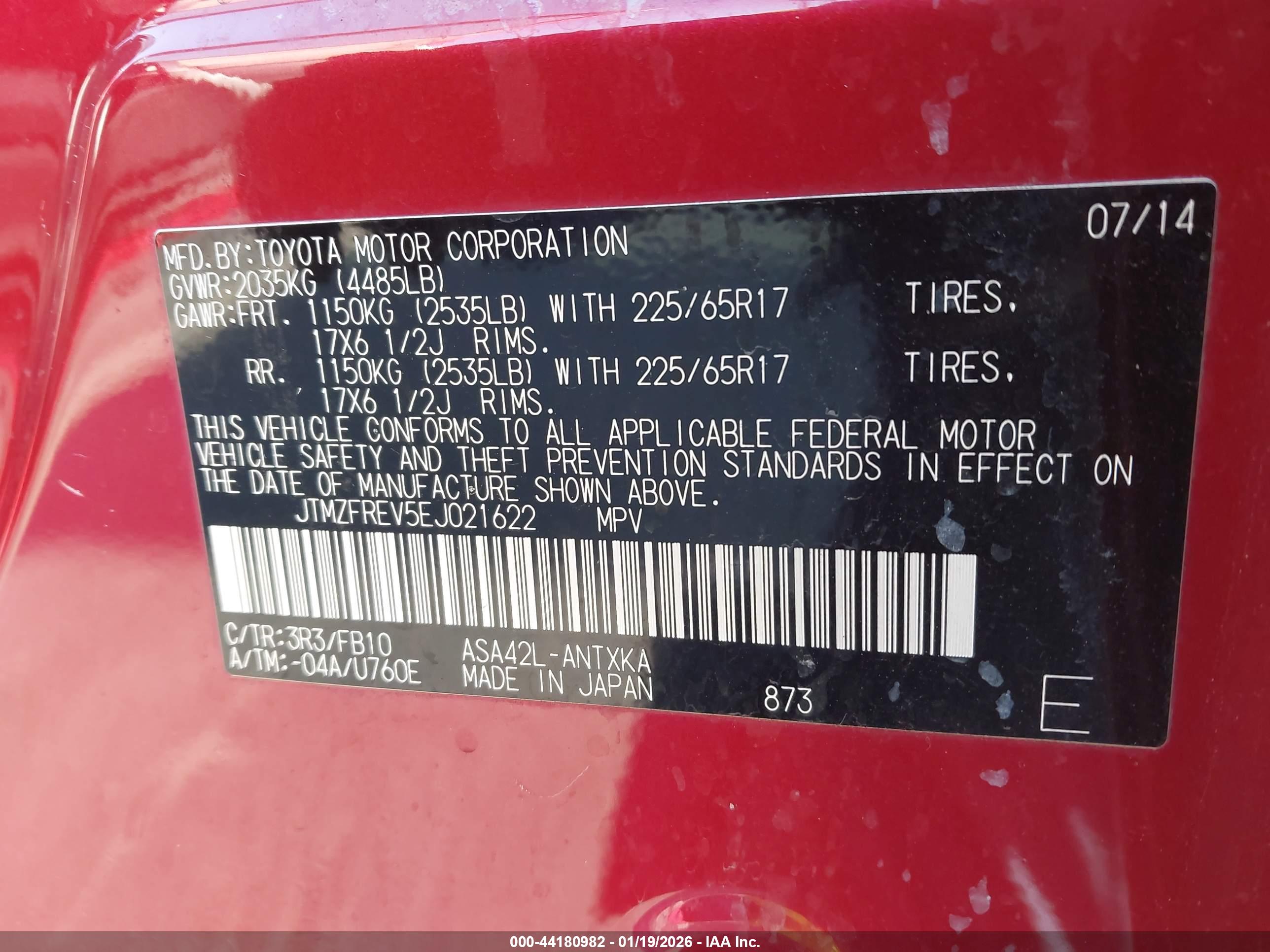 TOYOTA RAV4 image 9