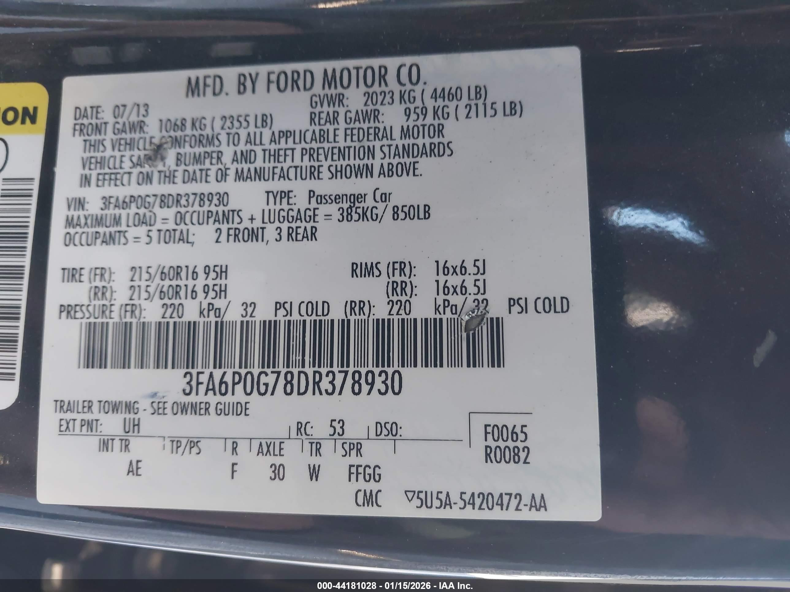 FORD FUSION image 9