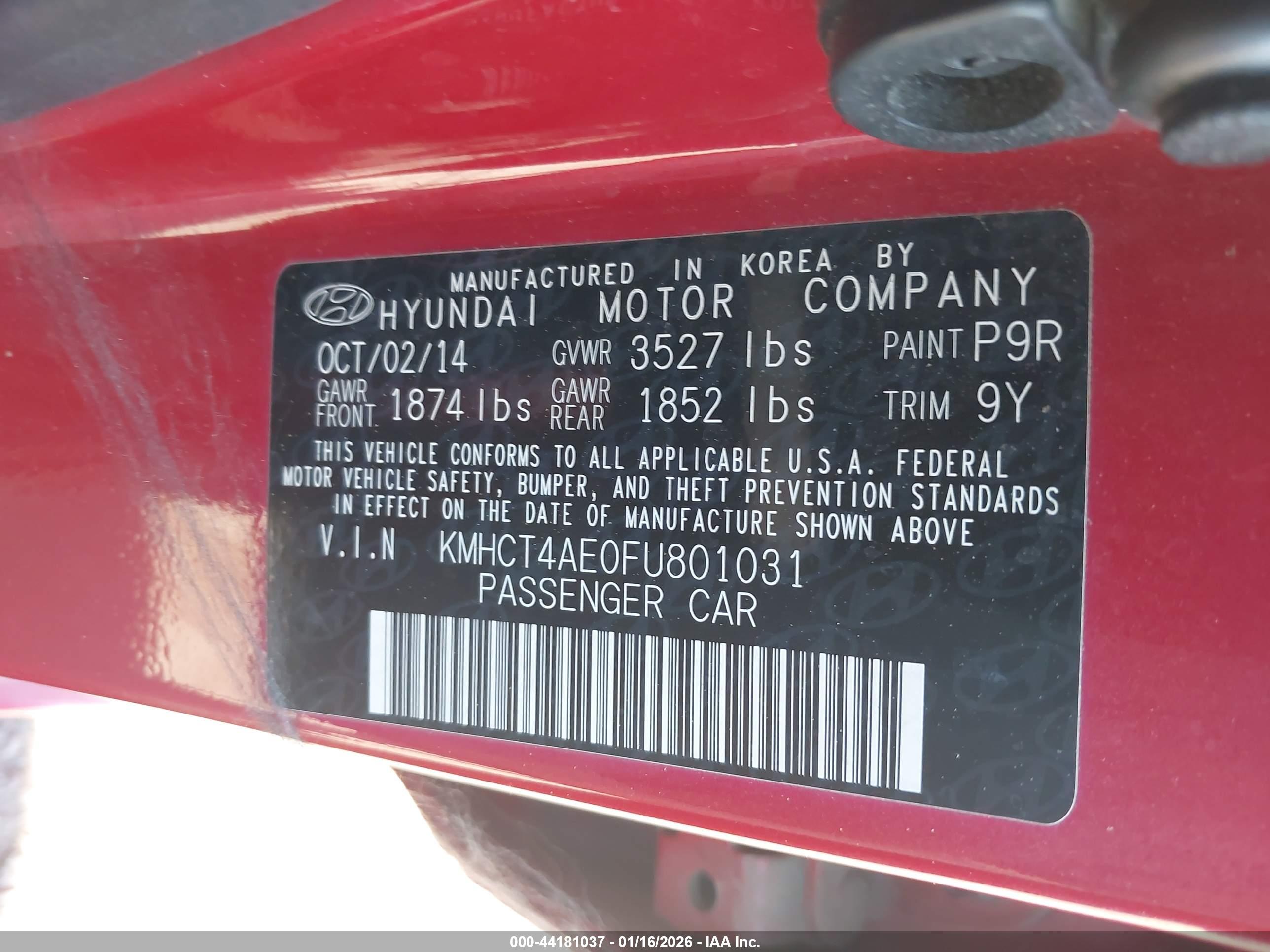 HYUNDAI ACCENT image 9