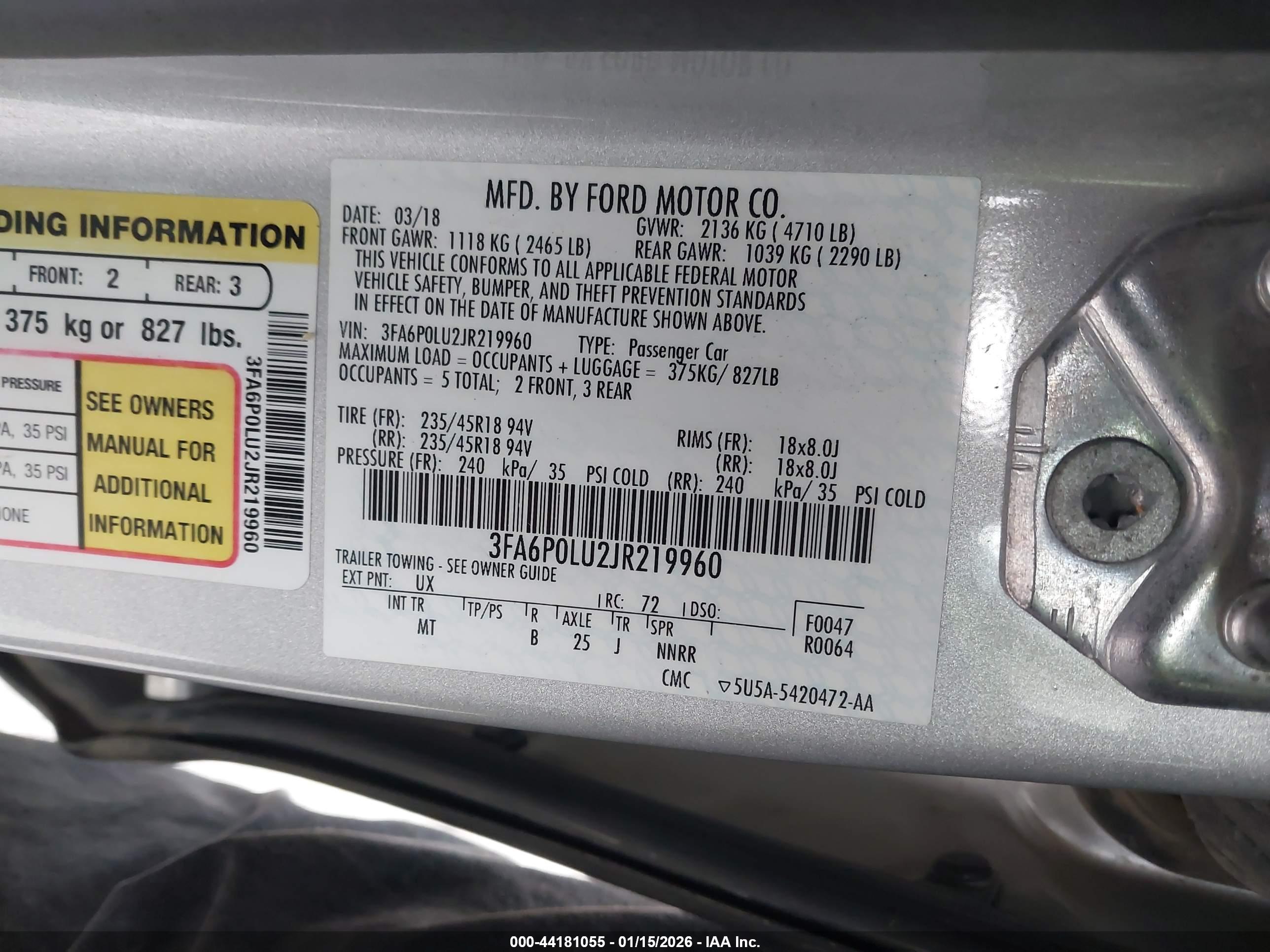 FORD FUSION image 9