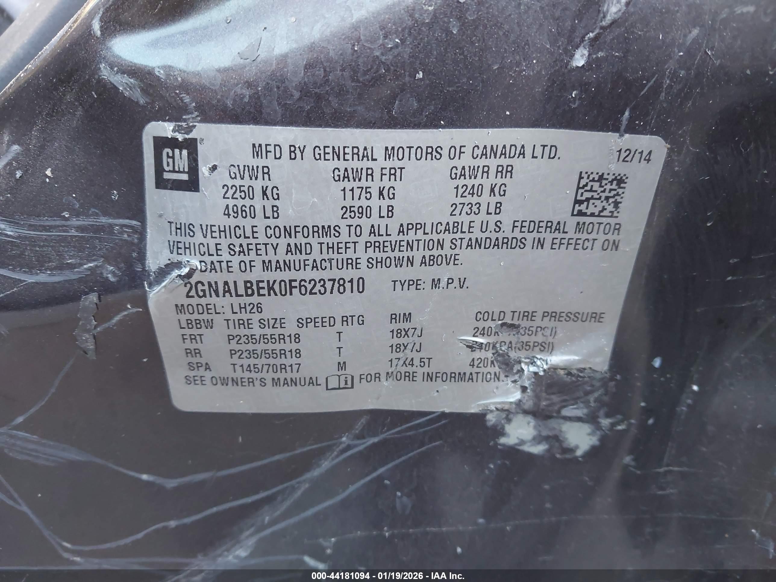 CHEVROLET EQUINOX image 9