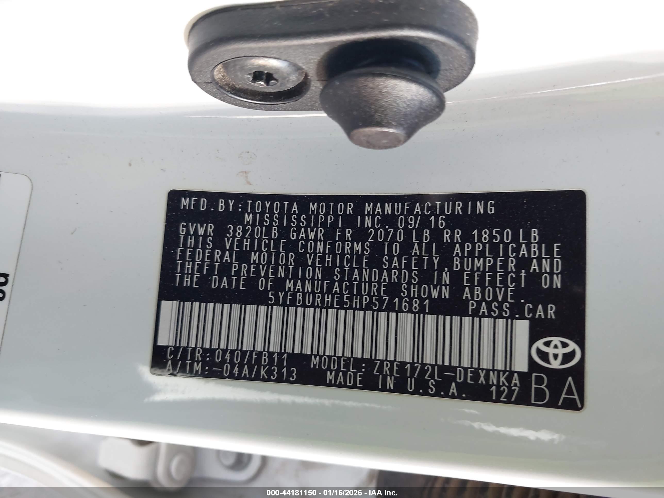 TOYOTA COROLLA image 9