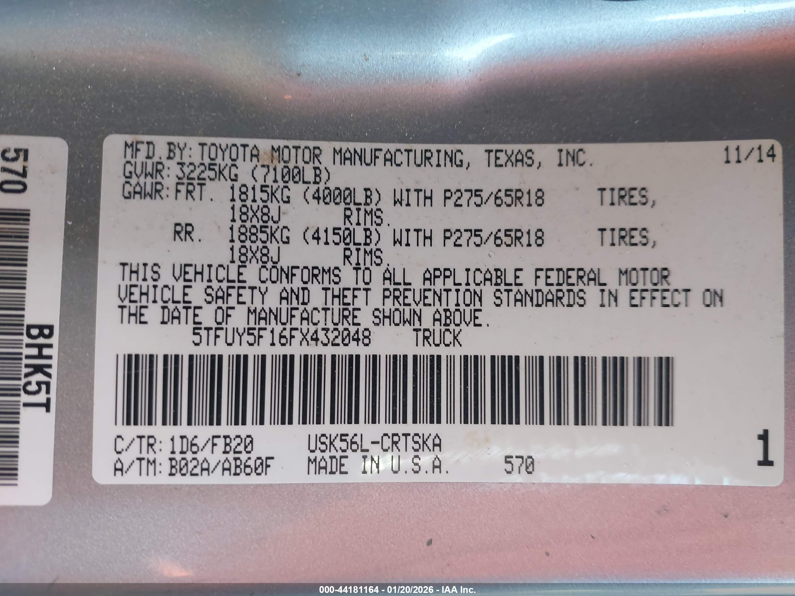 TOYOTA TUNDRA image 9