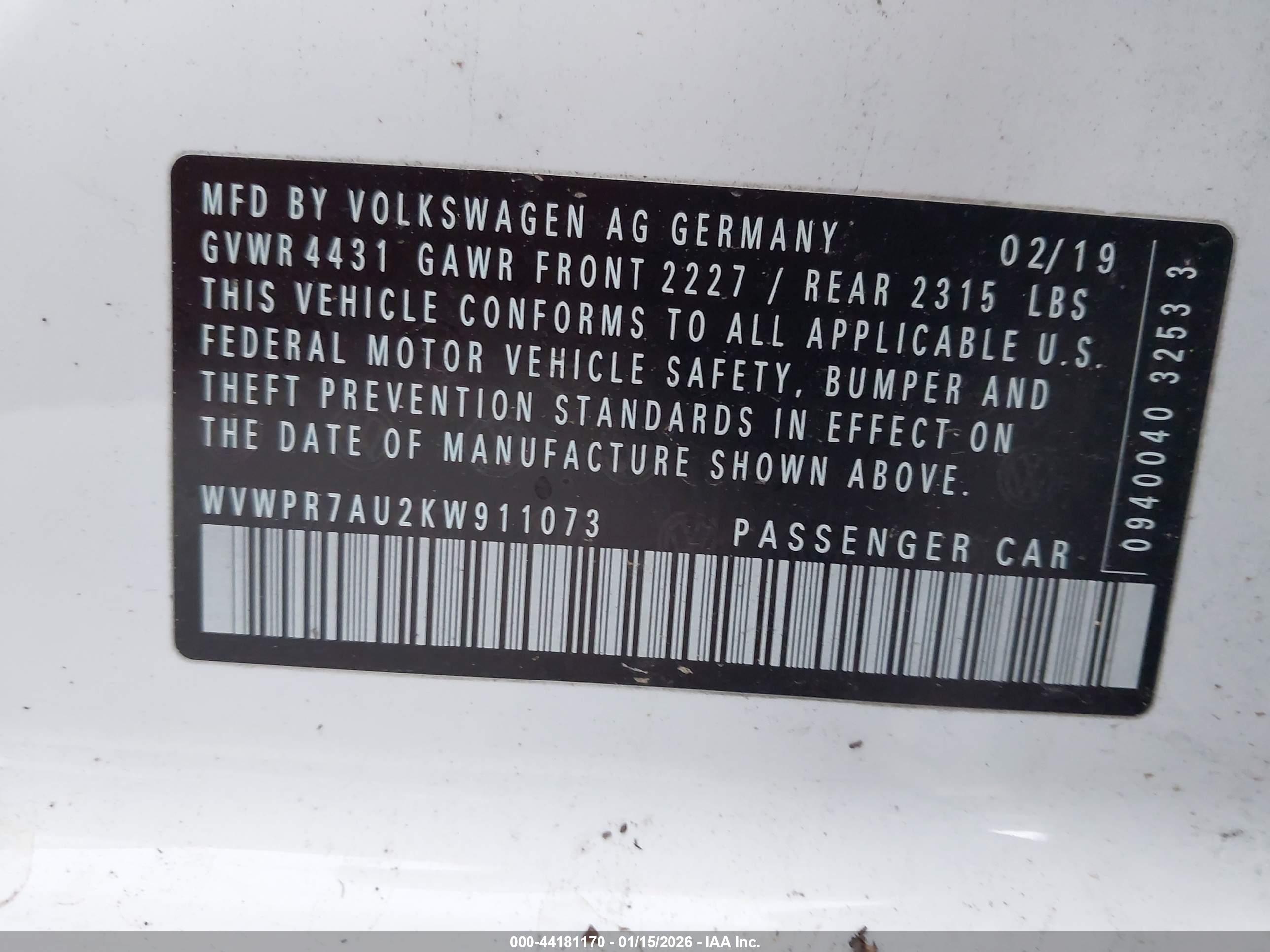 VOLKSWAGEN E-GOLF image 9