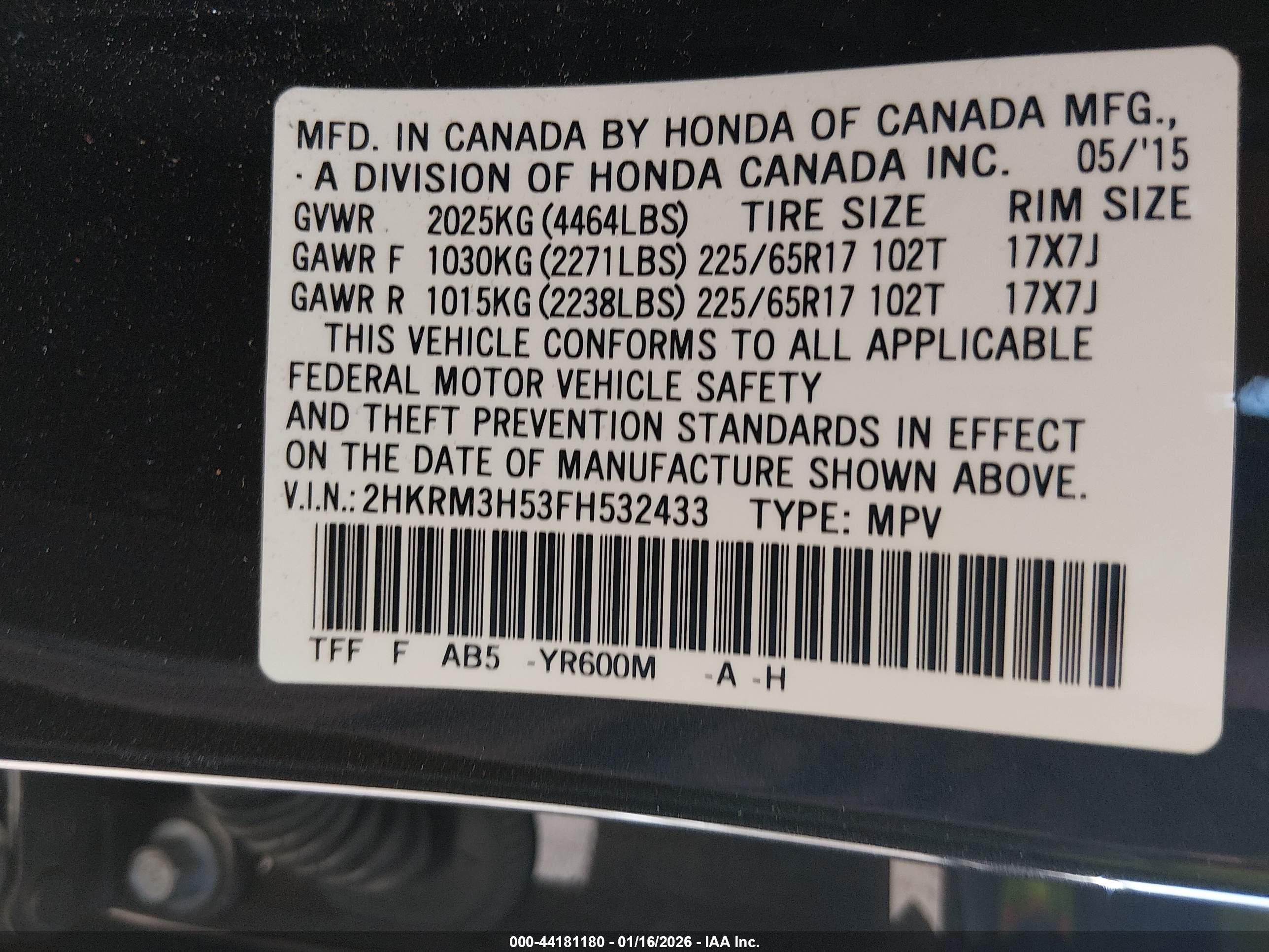HONDA CR-V image 9