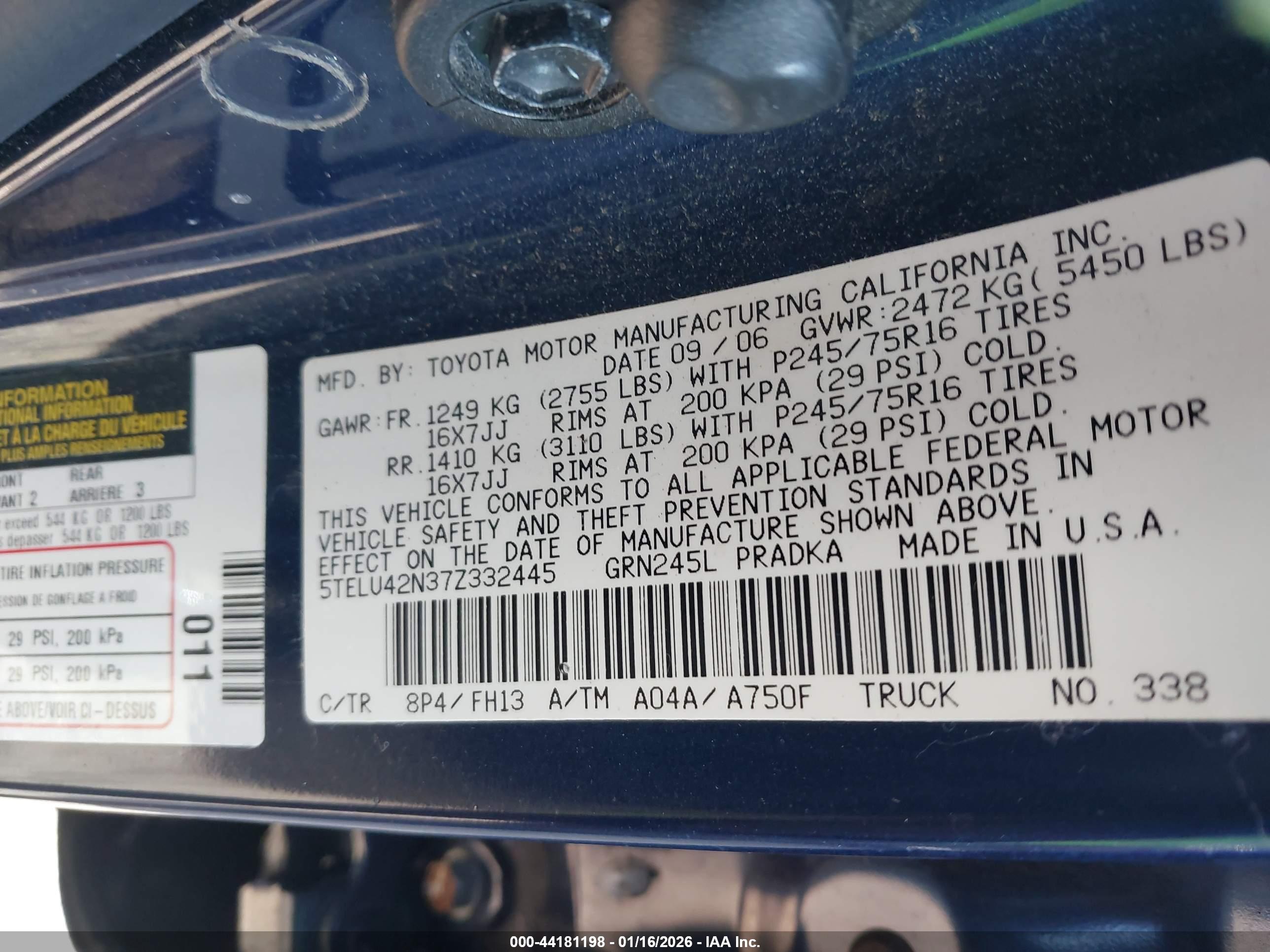 TOYOTA TACOMA image 9