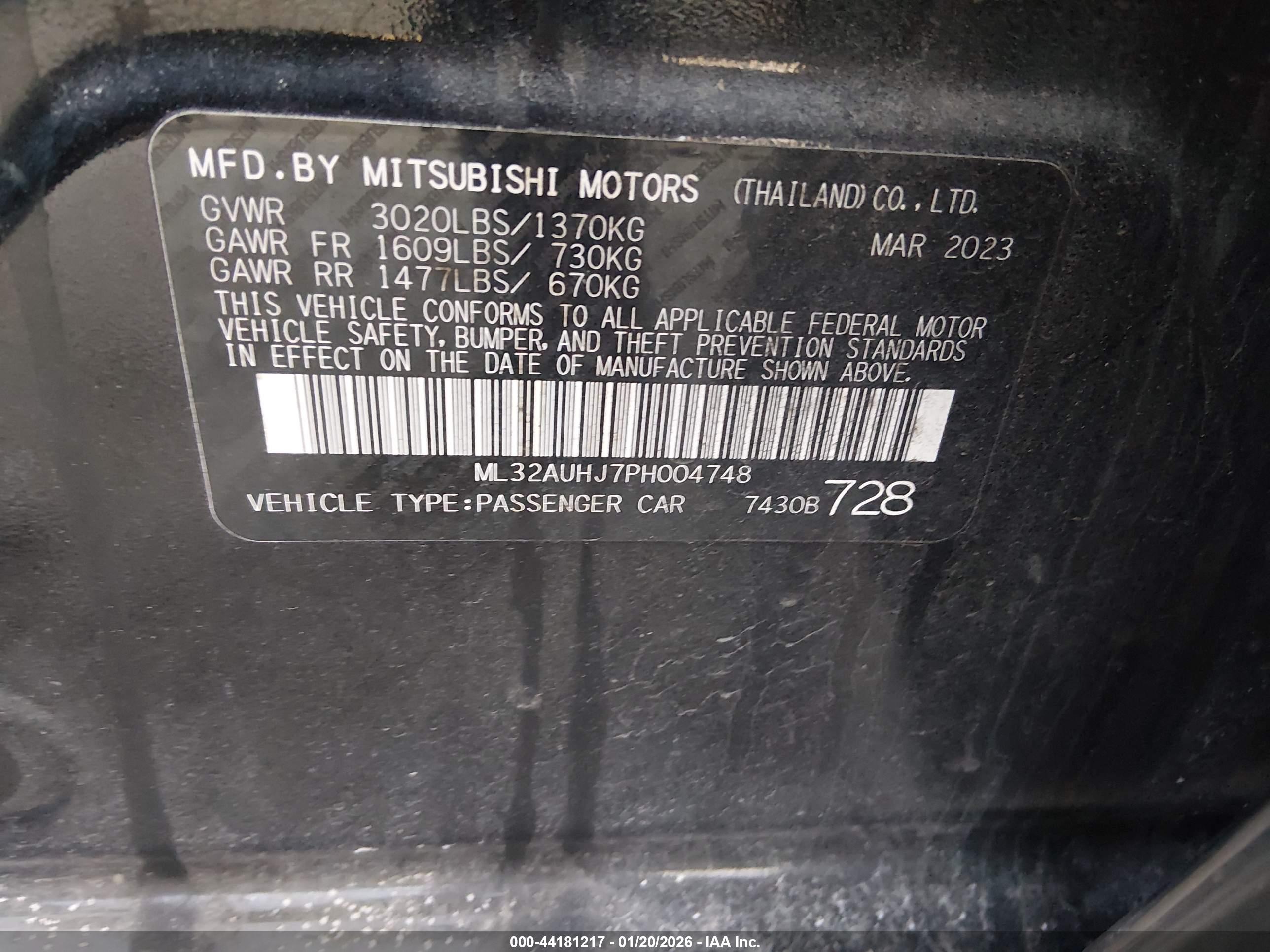MITSUBISHI MIRAGE image 9