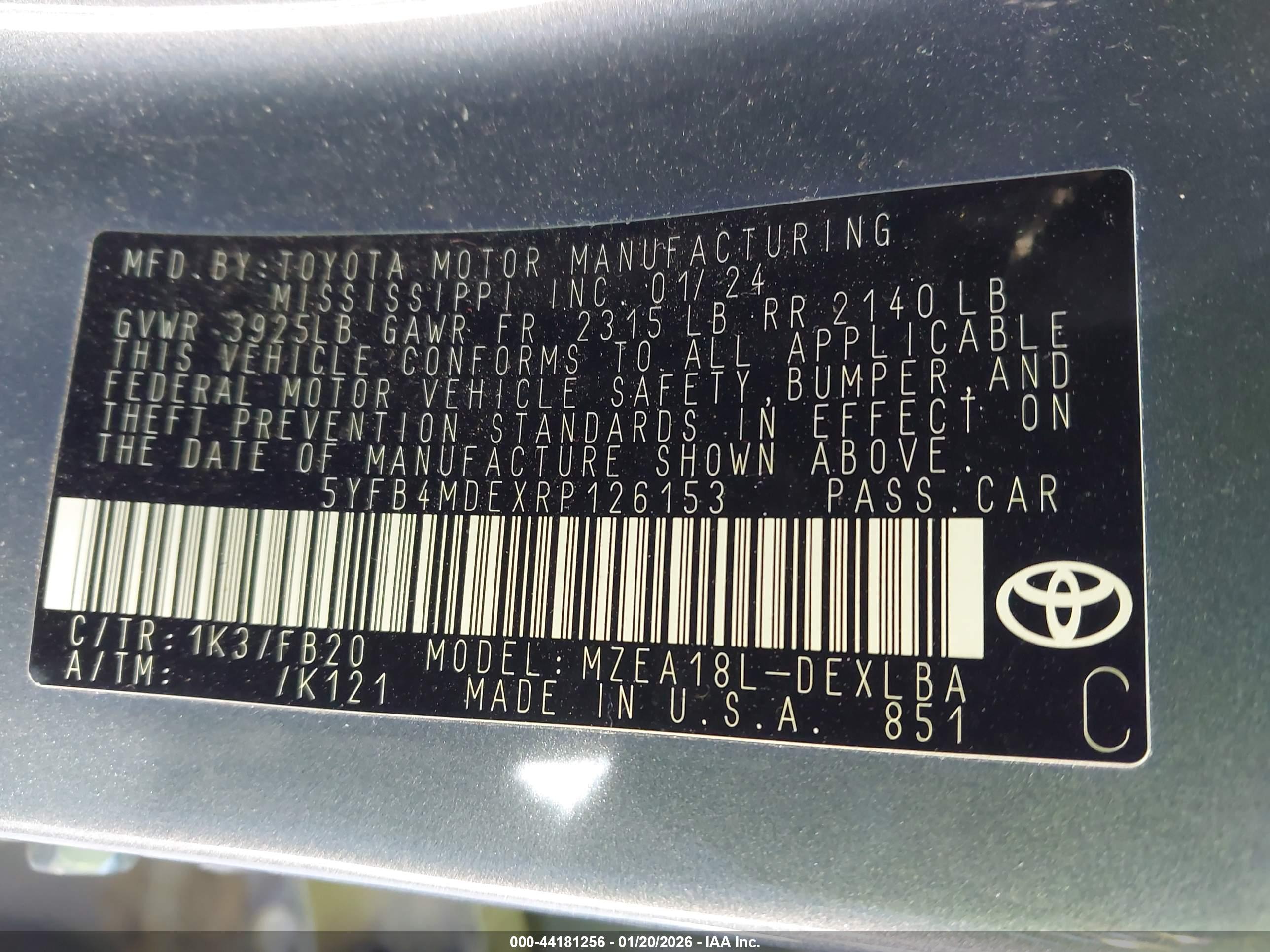 TOYOTA COROLLA image 9
