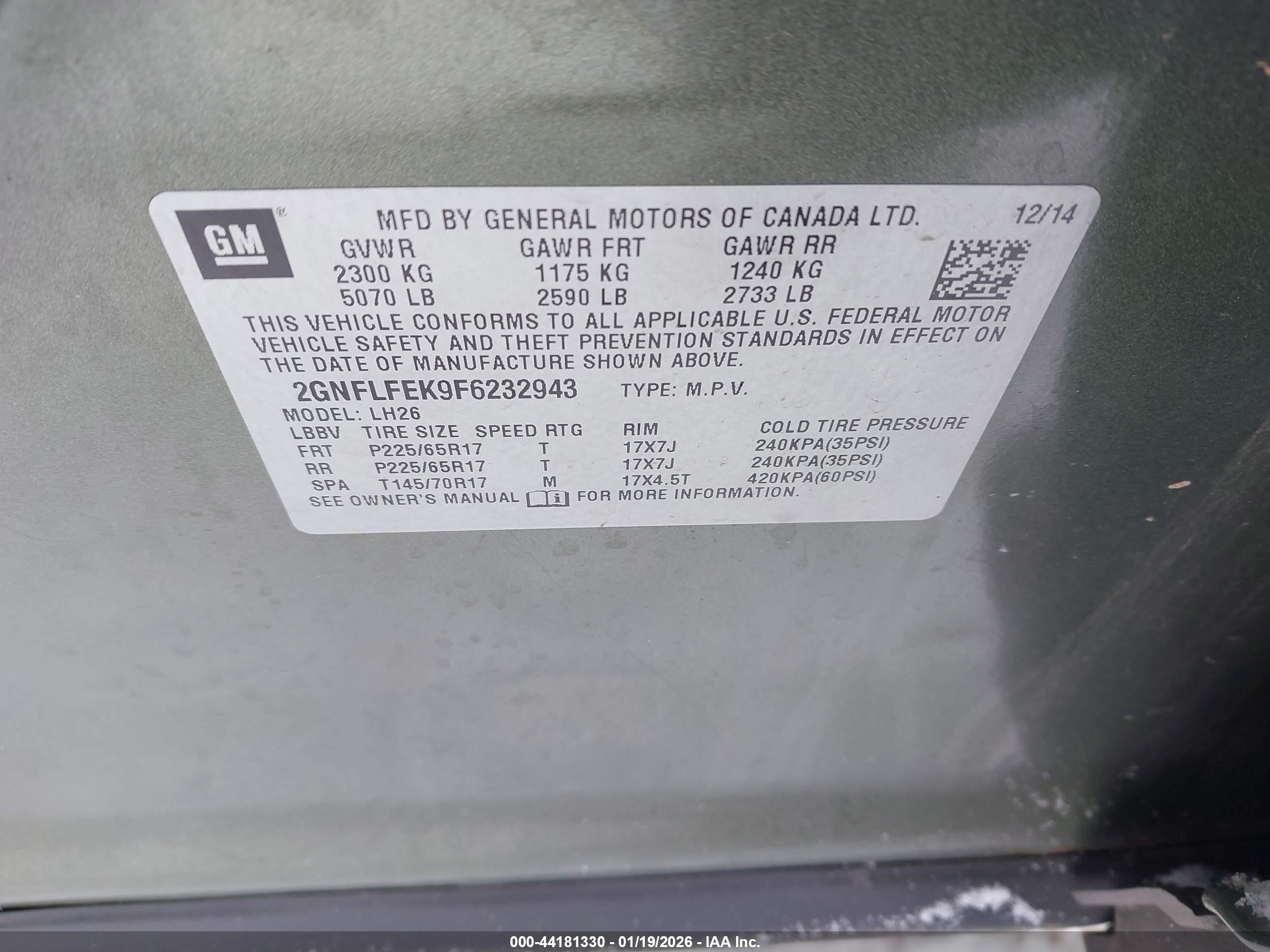 CHEVROLET EQUINOX image 9
