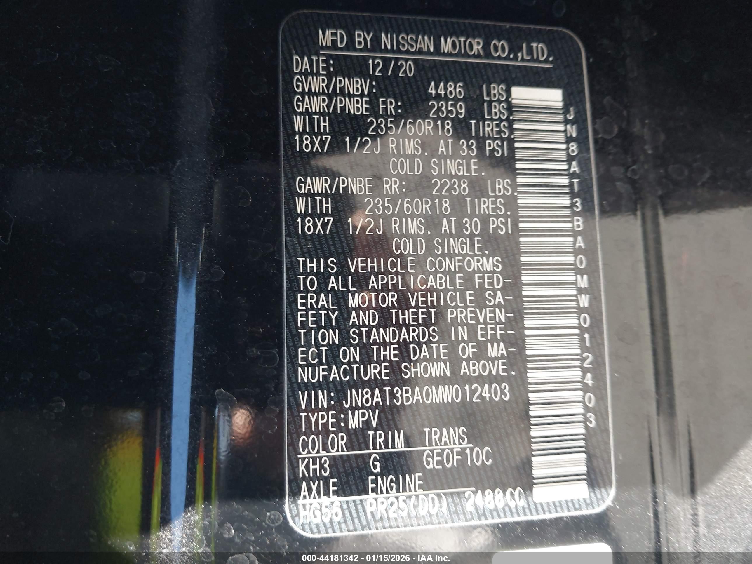 NISSAN ROGUE image 9