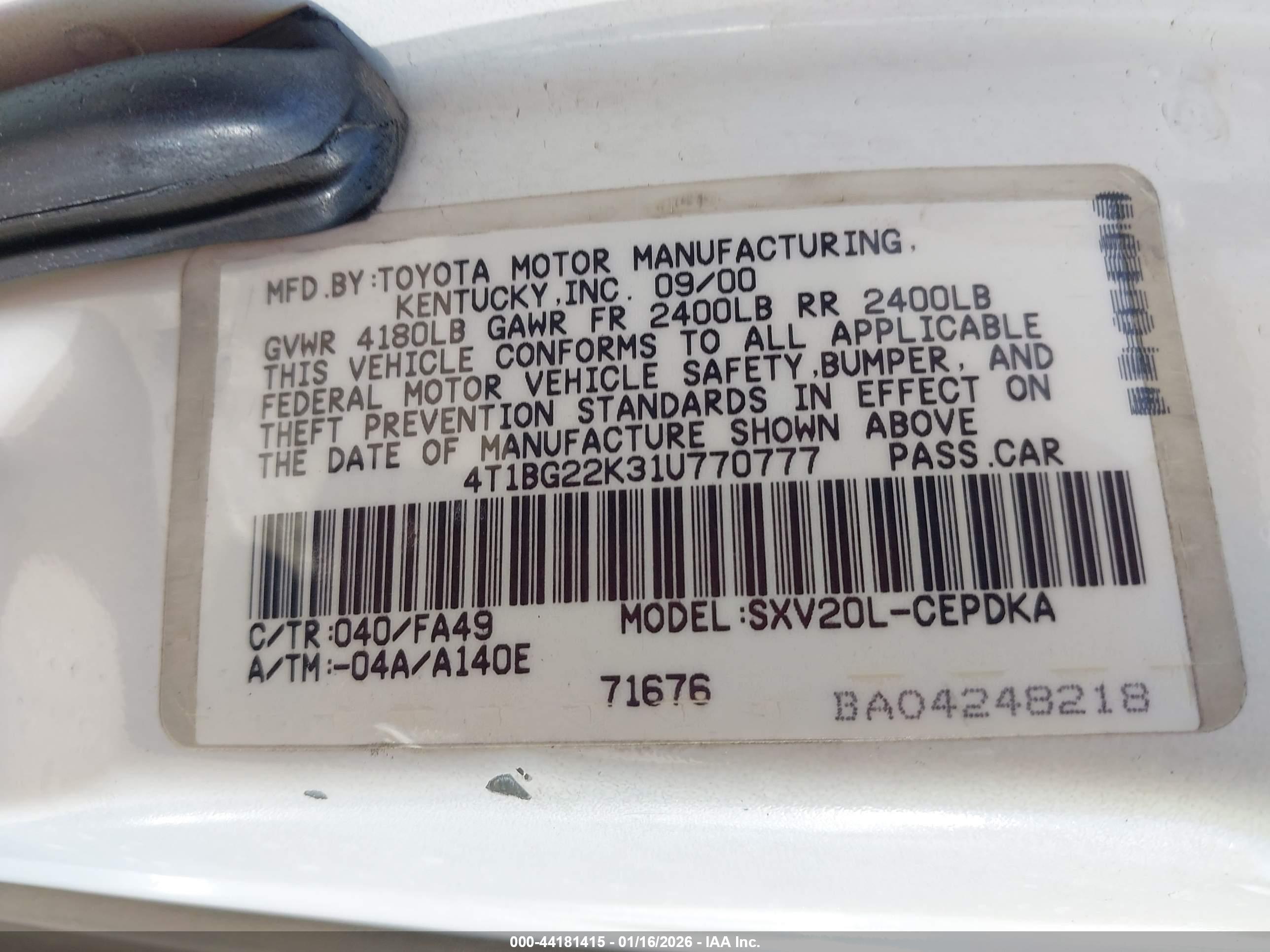 TOYOTA CAMRY image 9