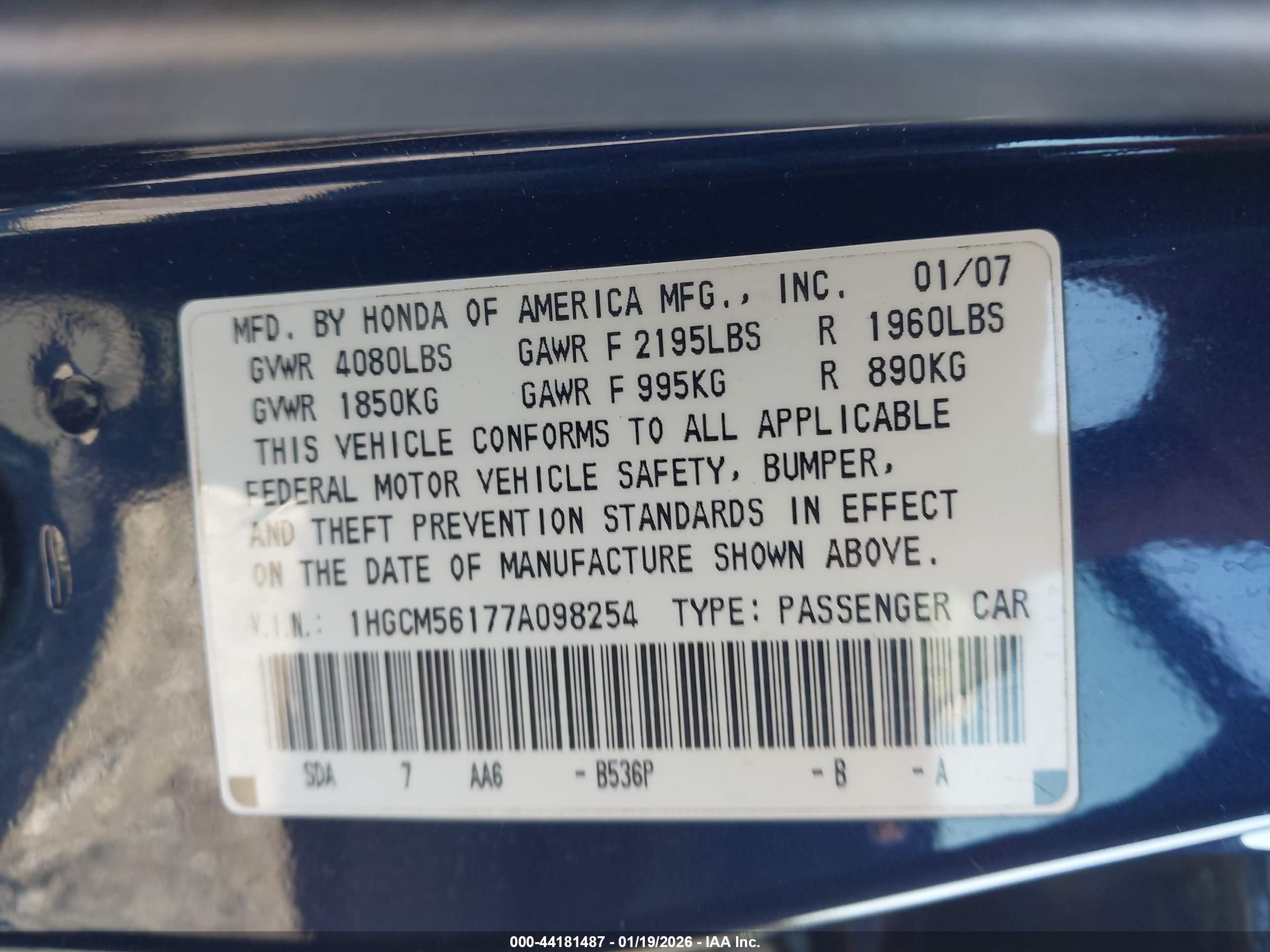 HONDA ACCORD image 9