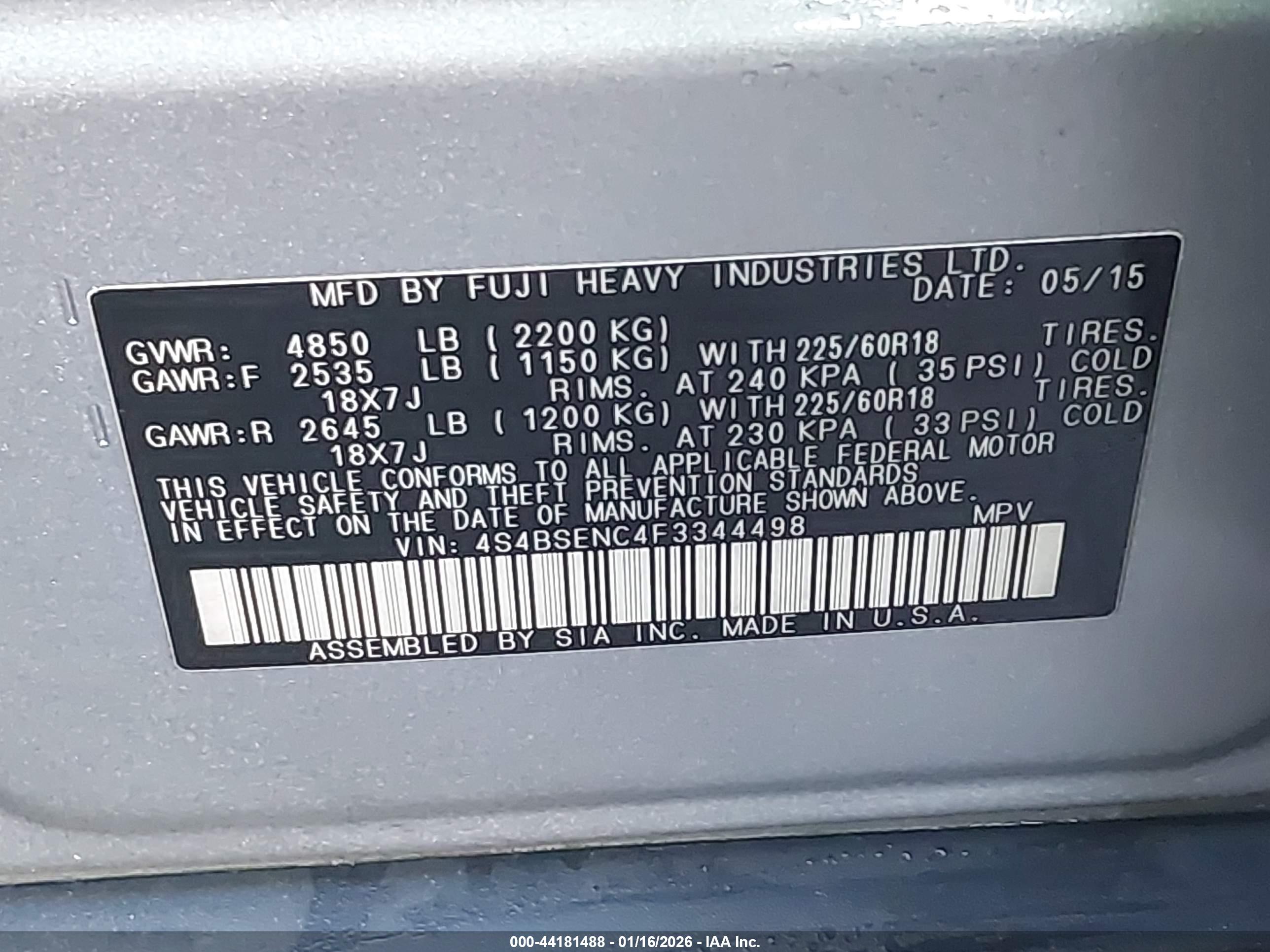SUBARU OUTBACK image 9