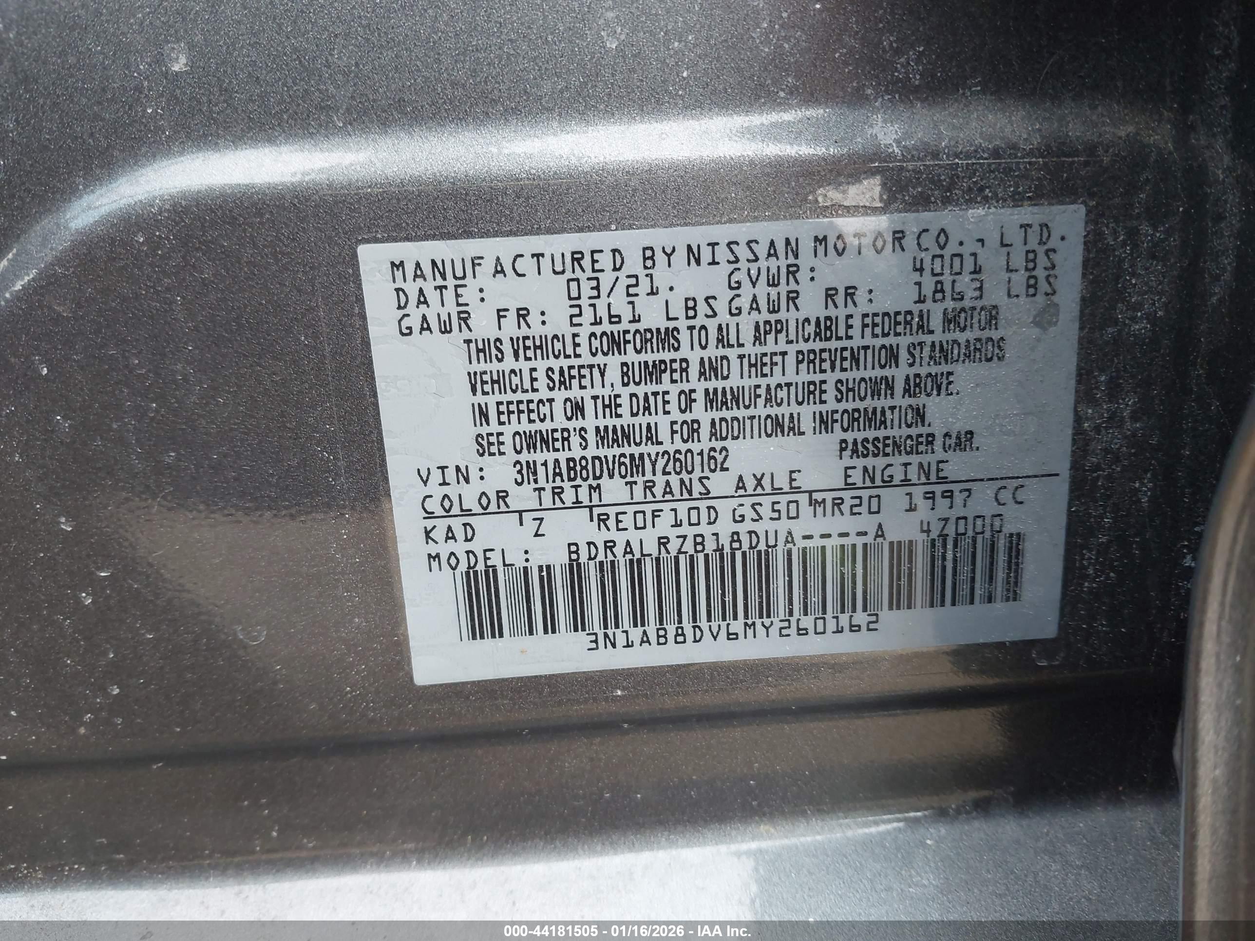 NISSAN SENTRA image 9