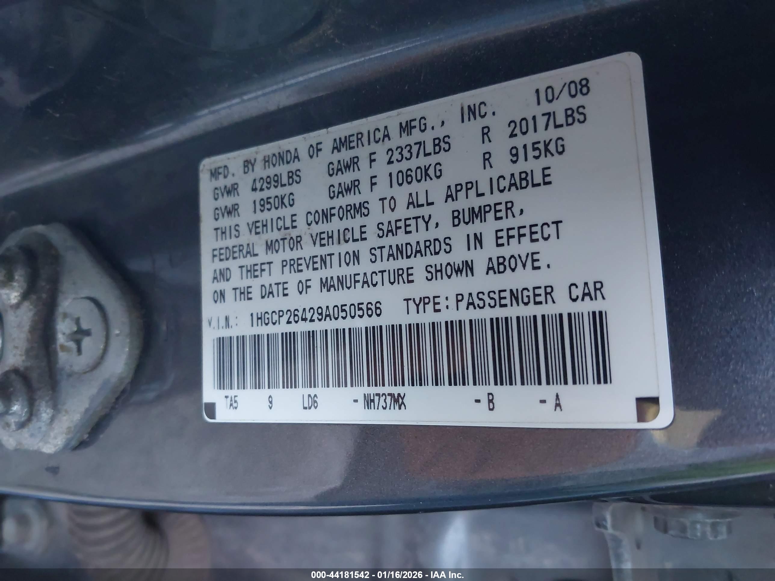 HONDA ACCORD image 9