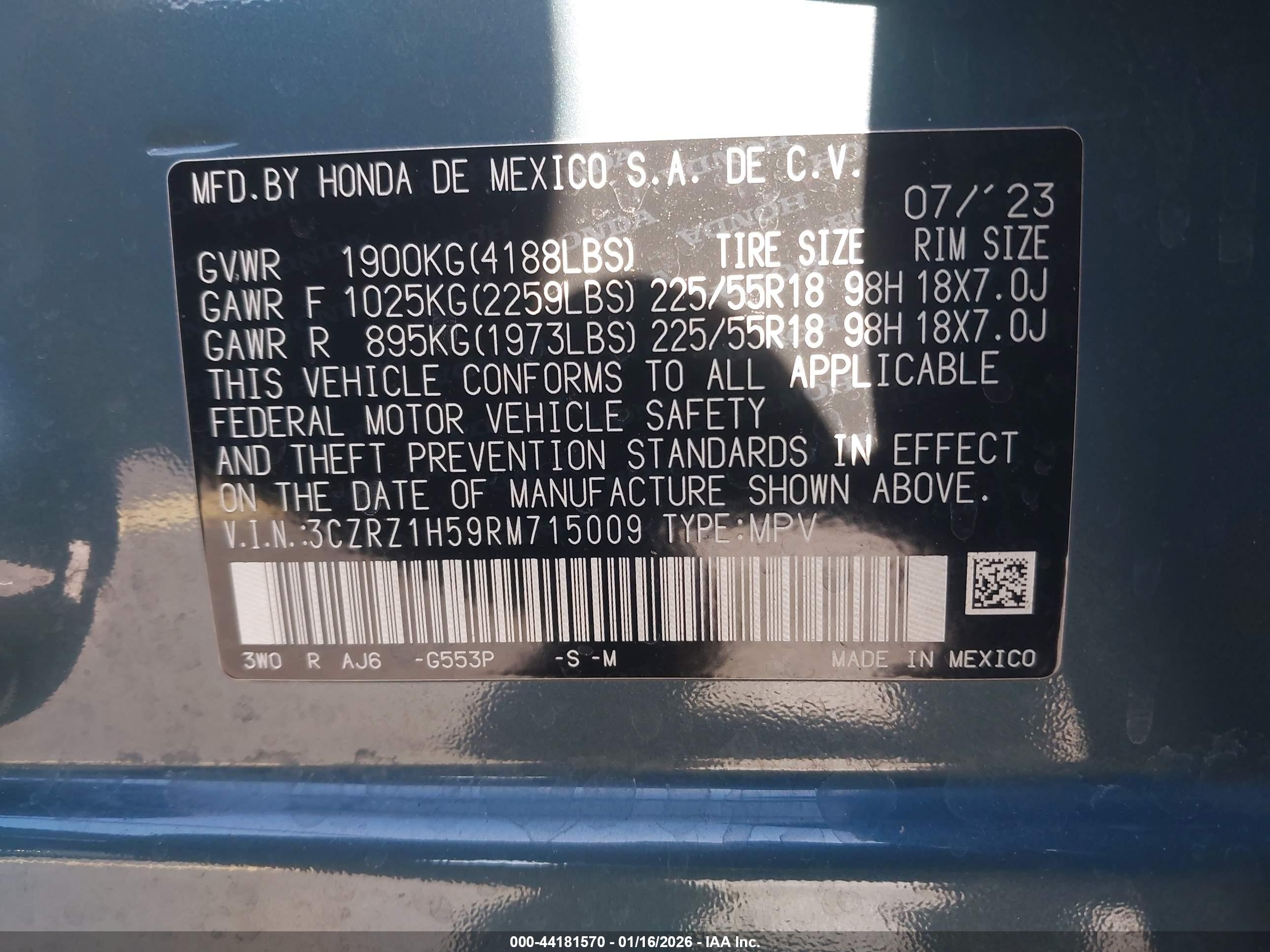 HONDA HR-V image 9