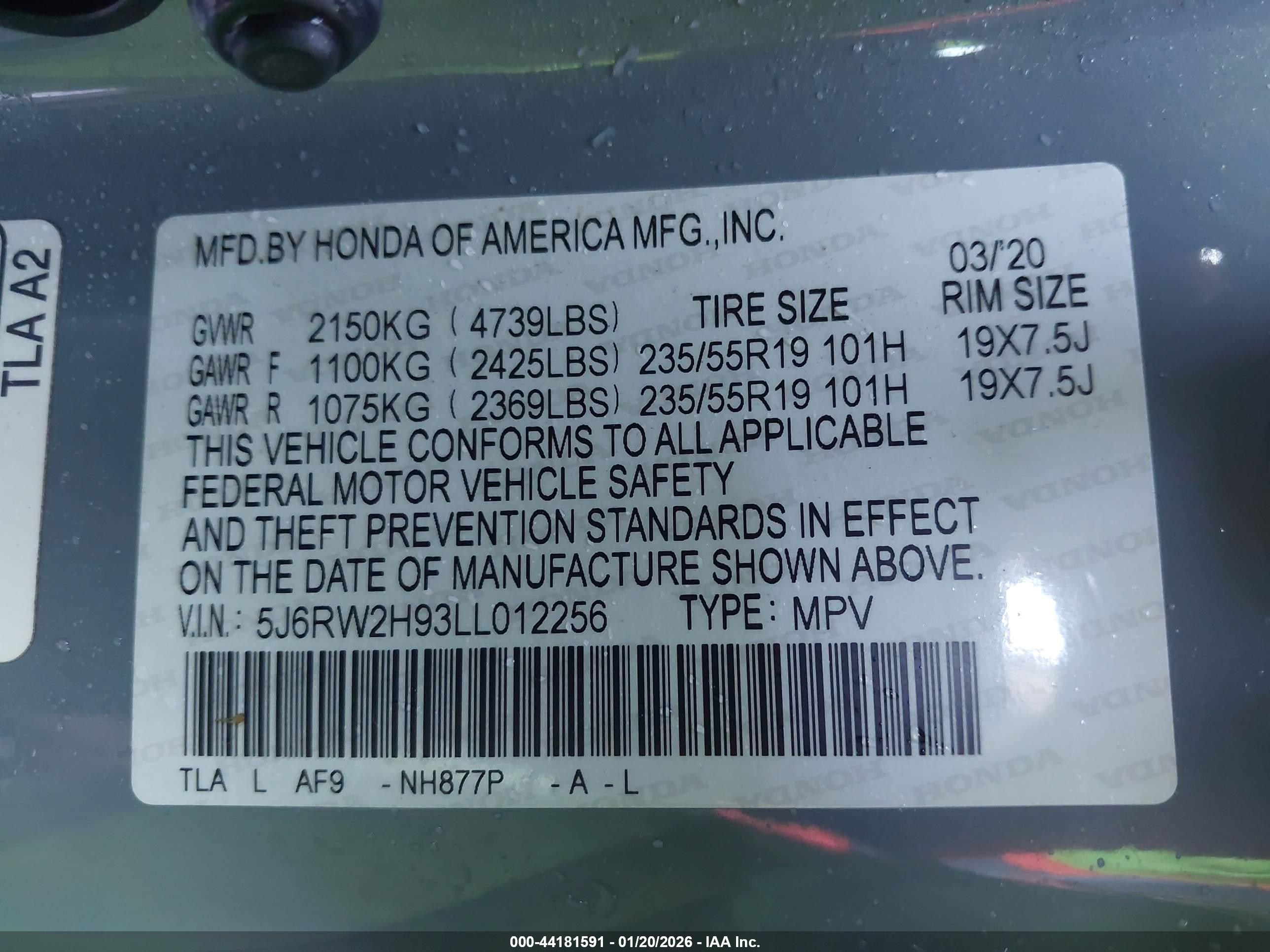 HONDA CR-V image 9