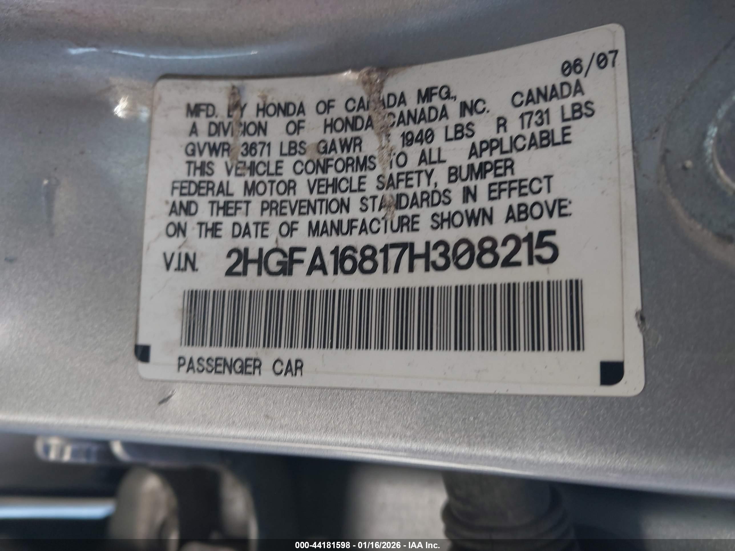 HONDA CIVIC image 9