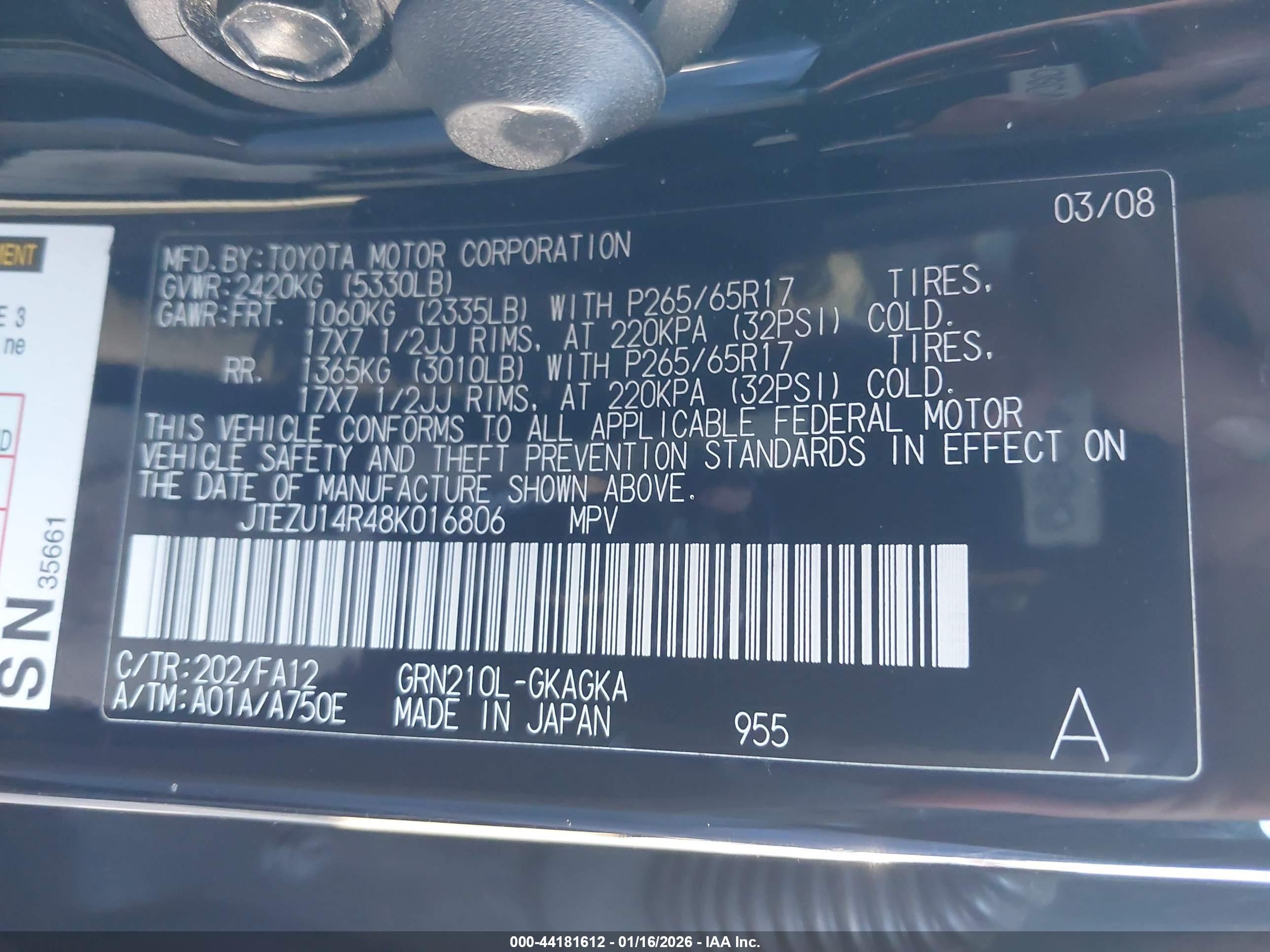 TOYOTA 4RUNNER image 9
