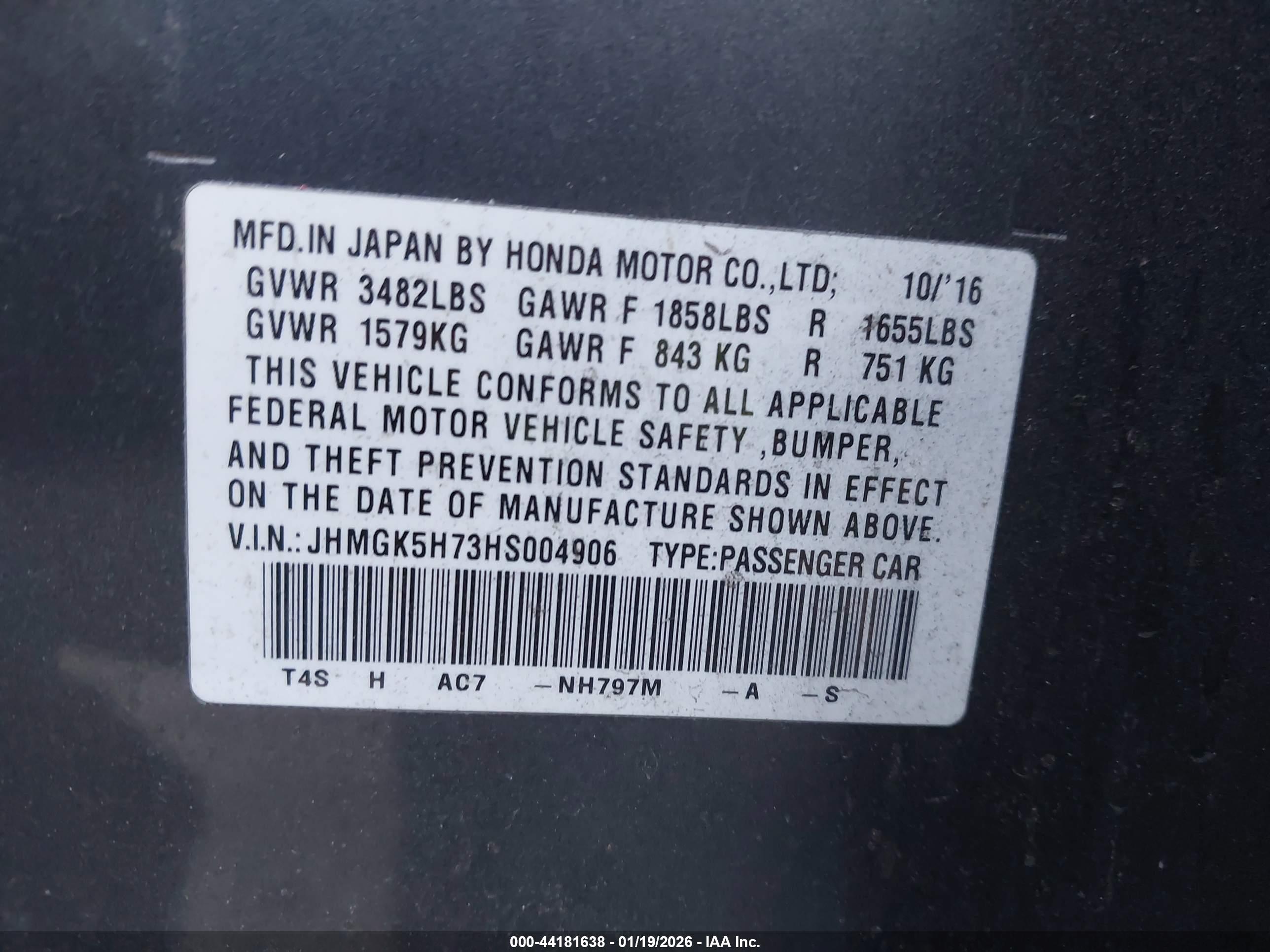 HONDA FIT image 9