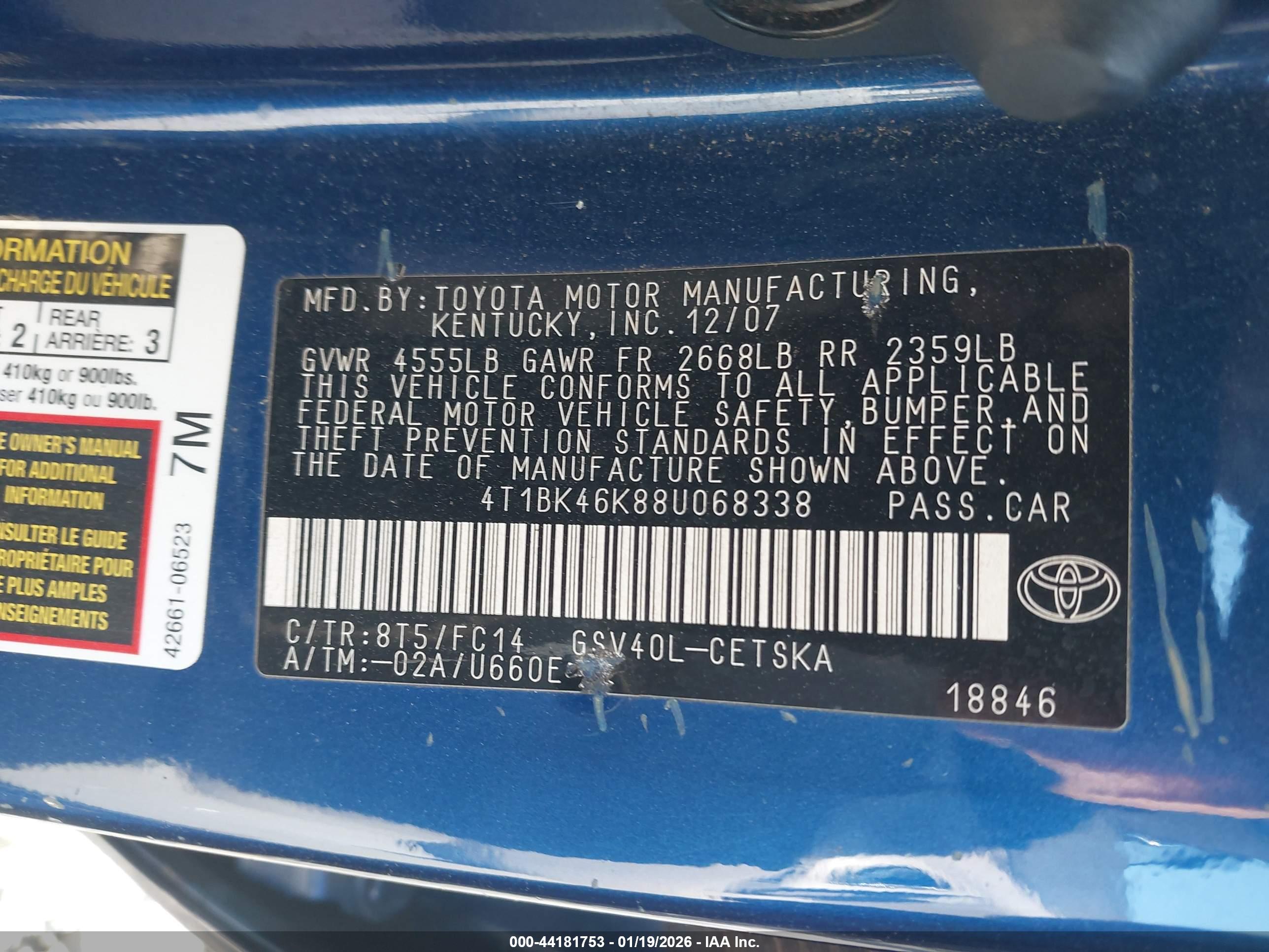 TOYOTA CAMRY image 9