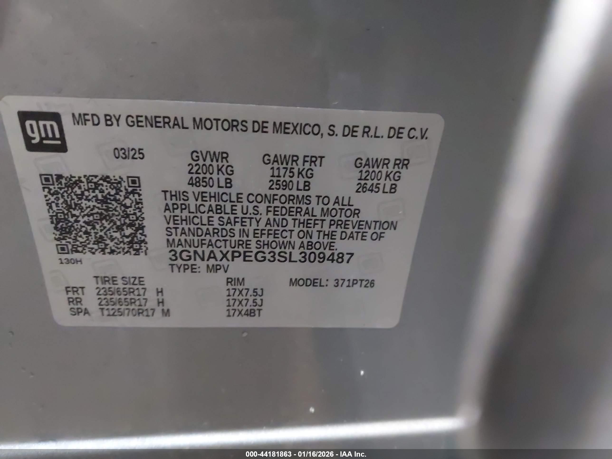 CHEVROLET EQUINOX image 9