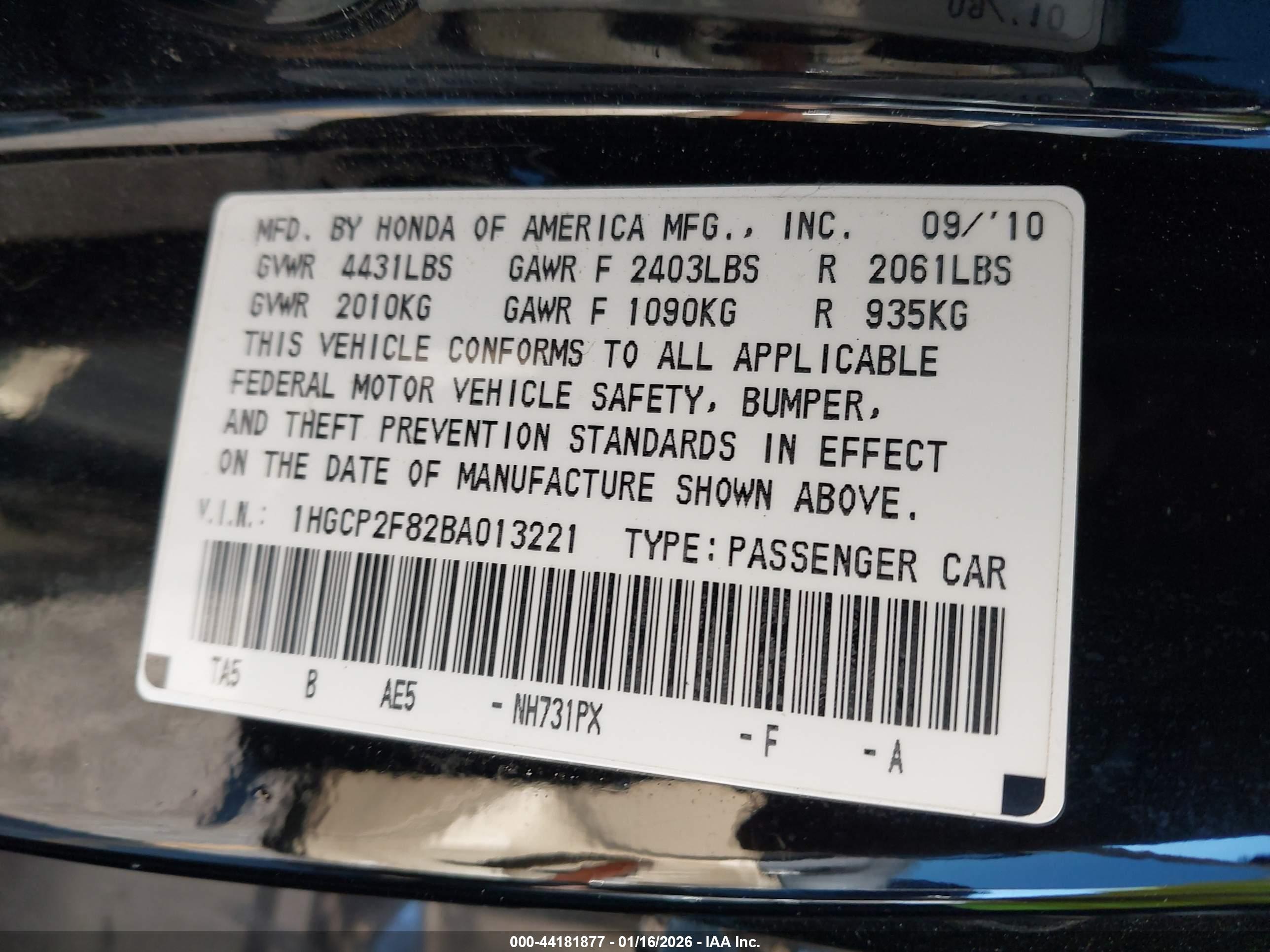 HONDA ACCORD image 9