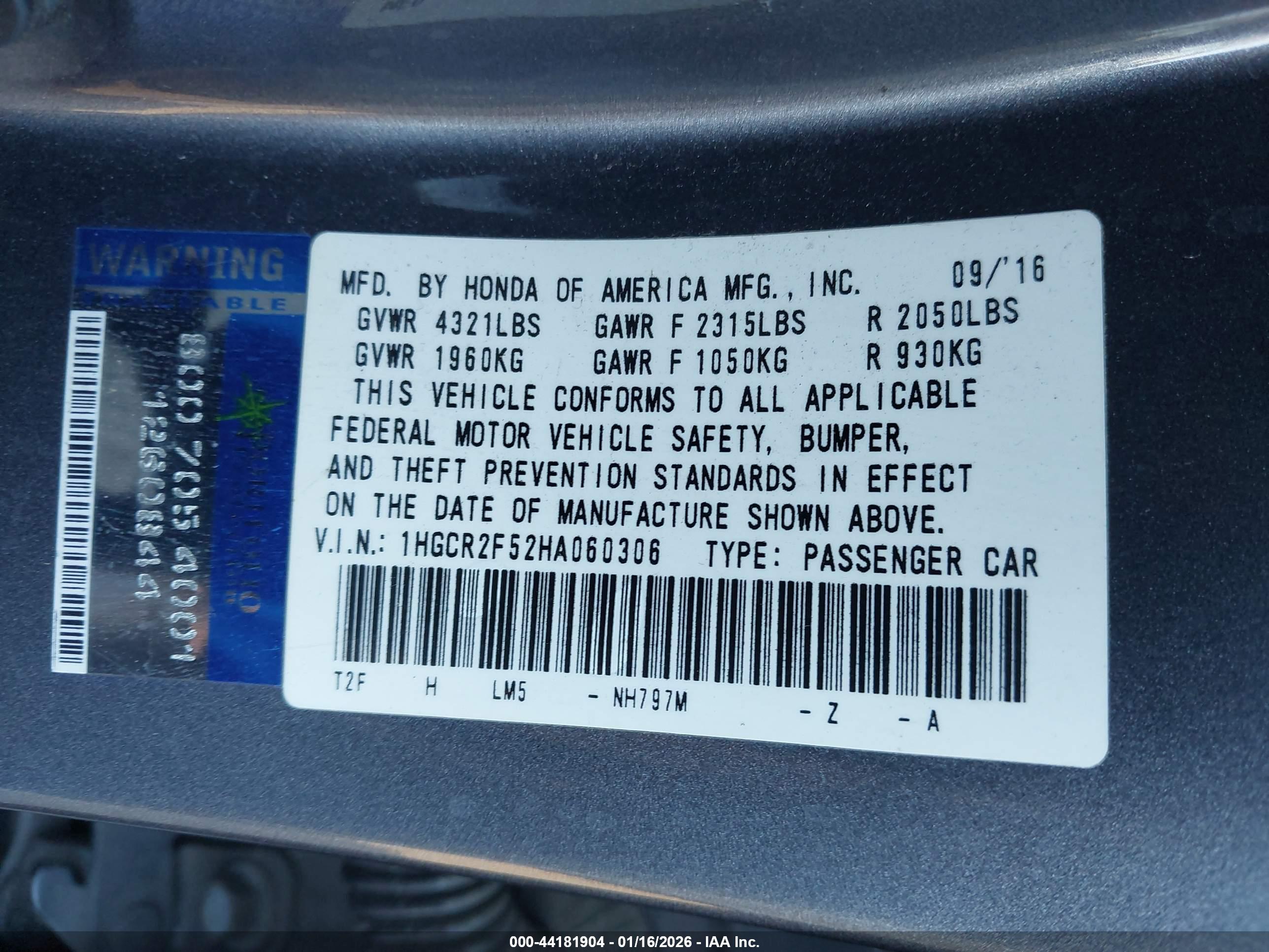HONDA ACCORD image 9