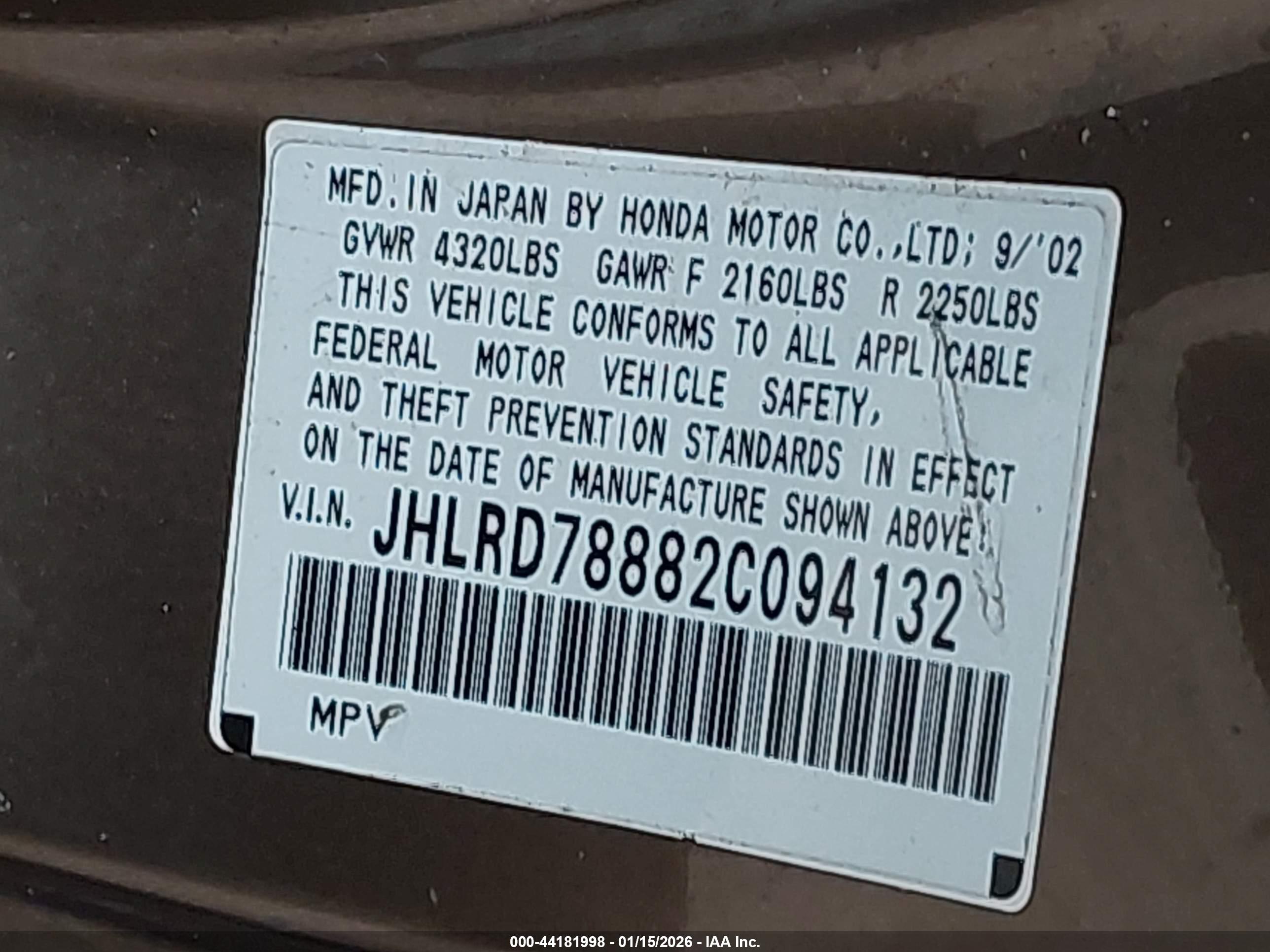 HONDA CR-V image 9