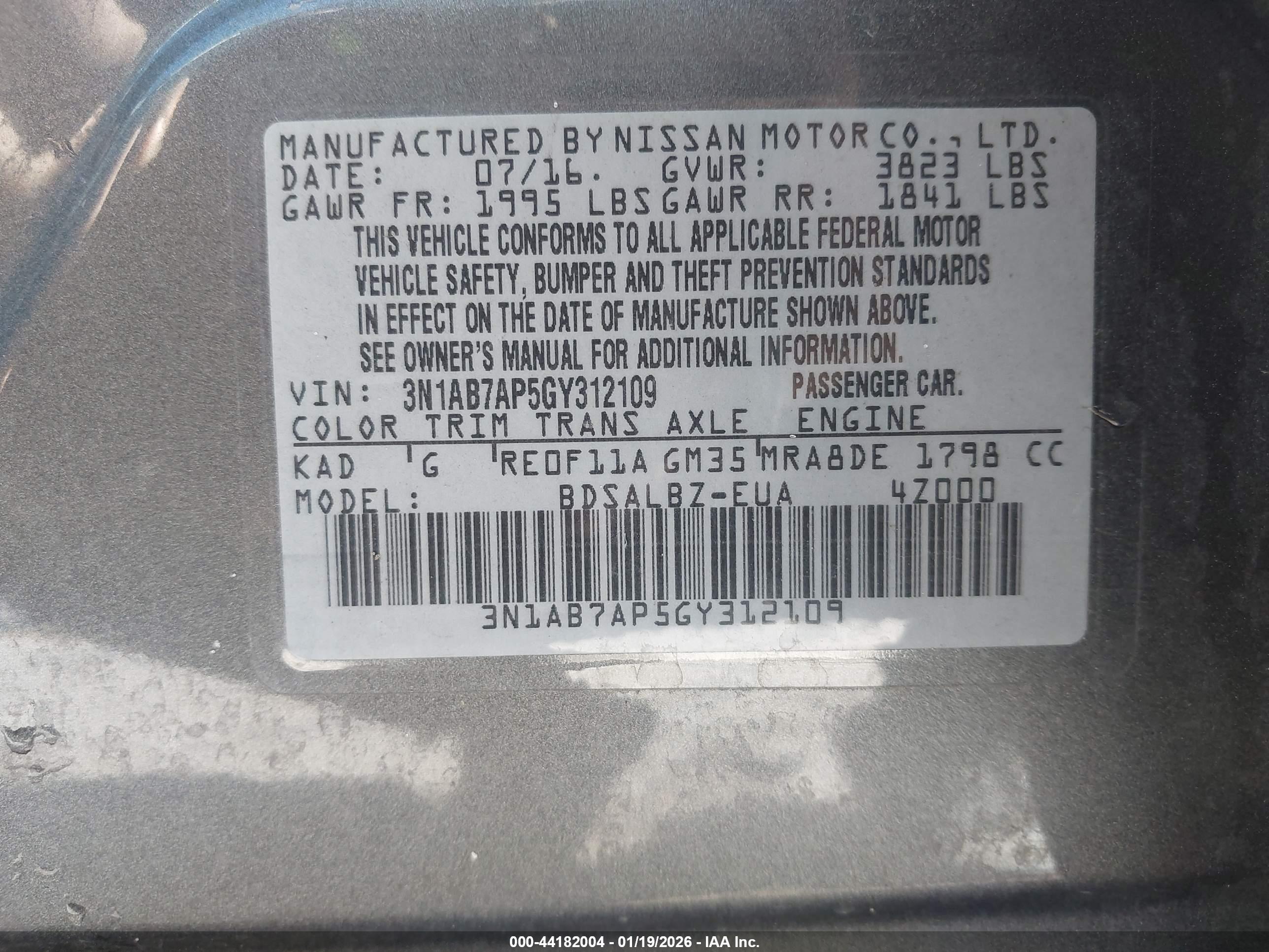 NISSAN SENTRA image 9