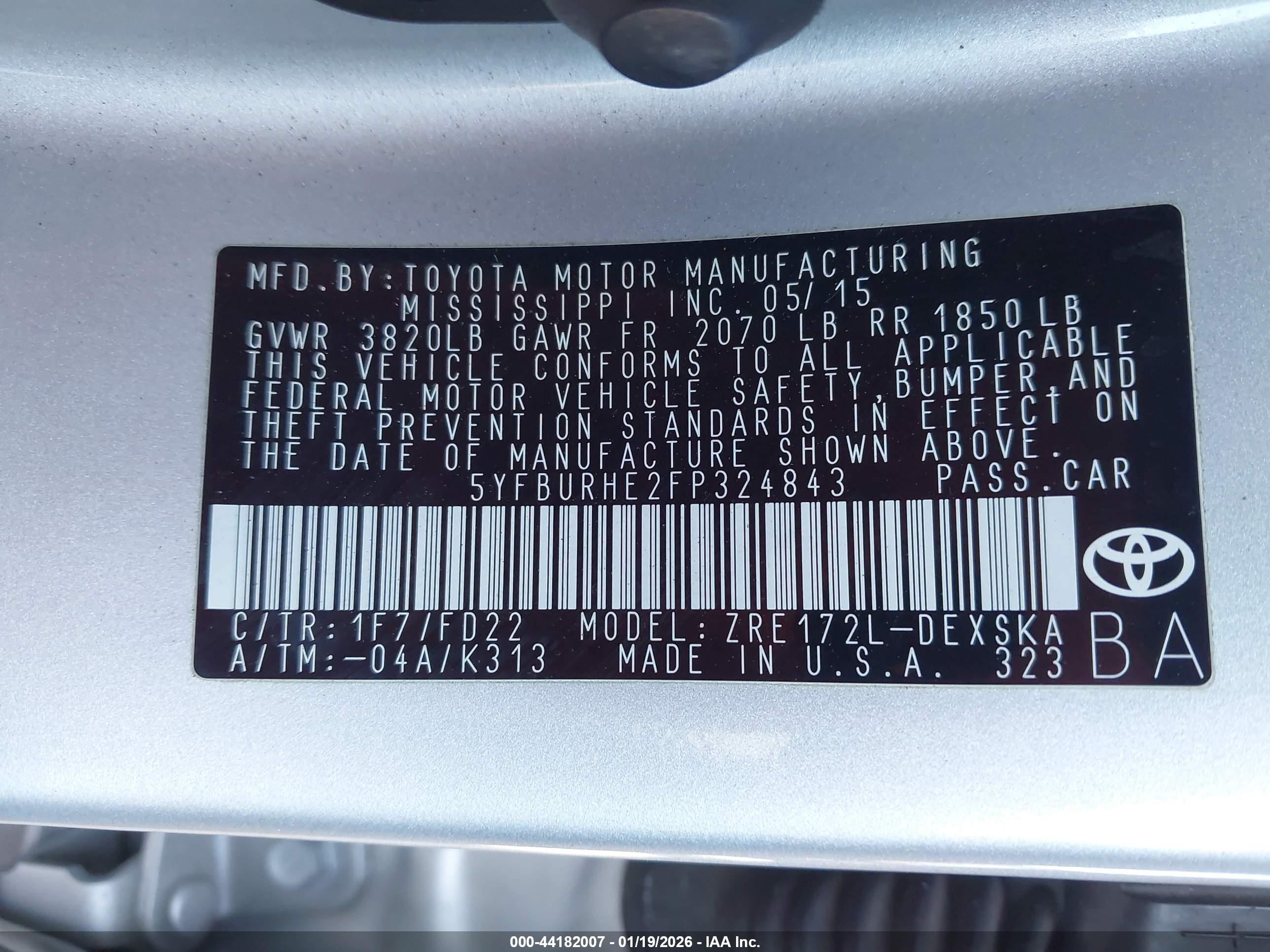 TOYOTA COROLLA image 9