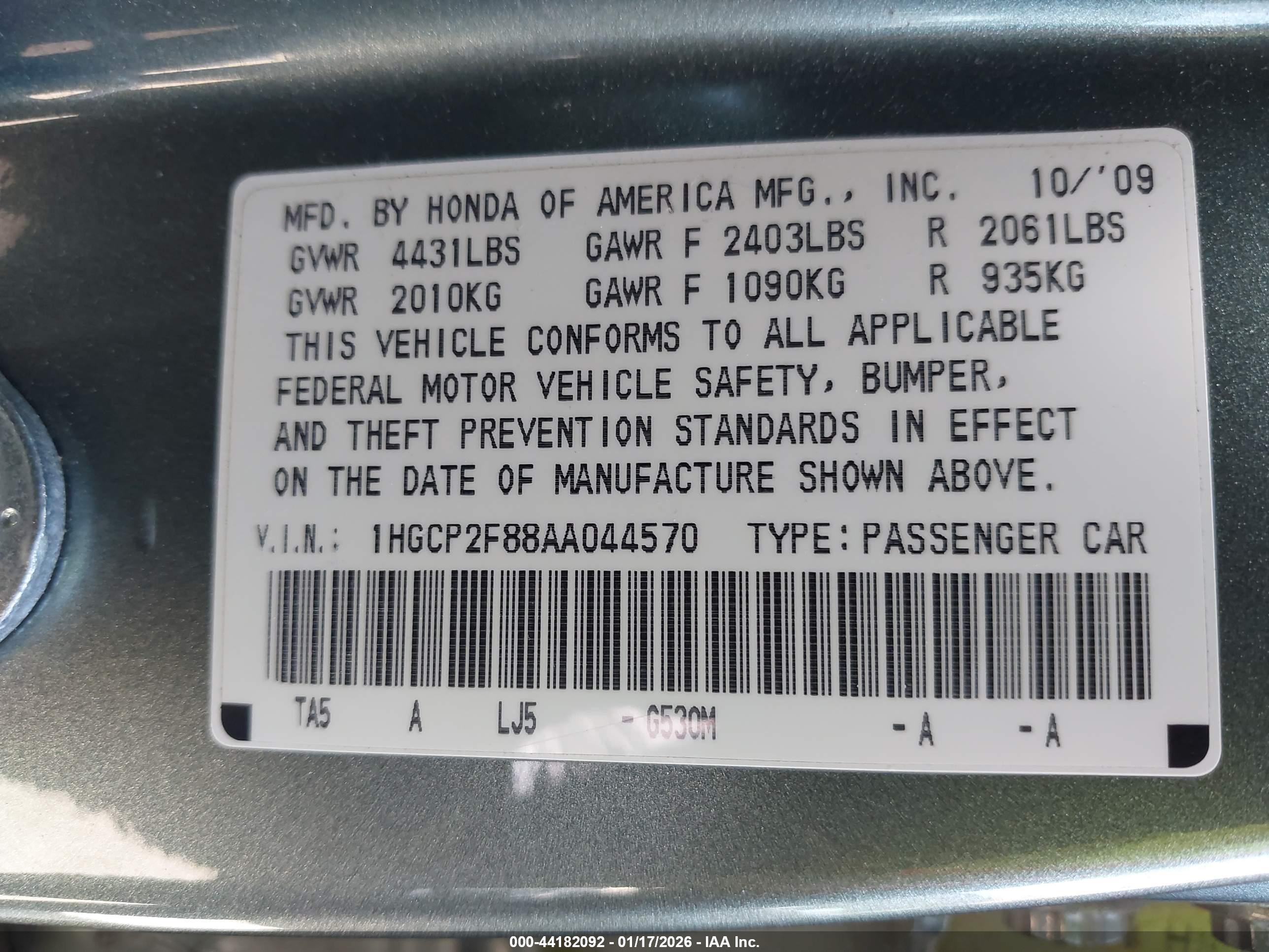 HONDA ACCORD image 9