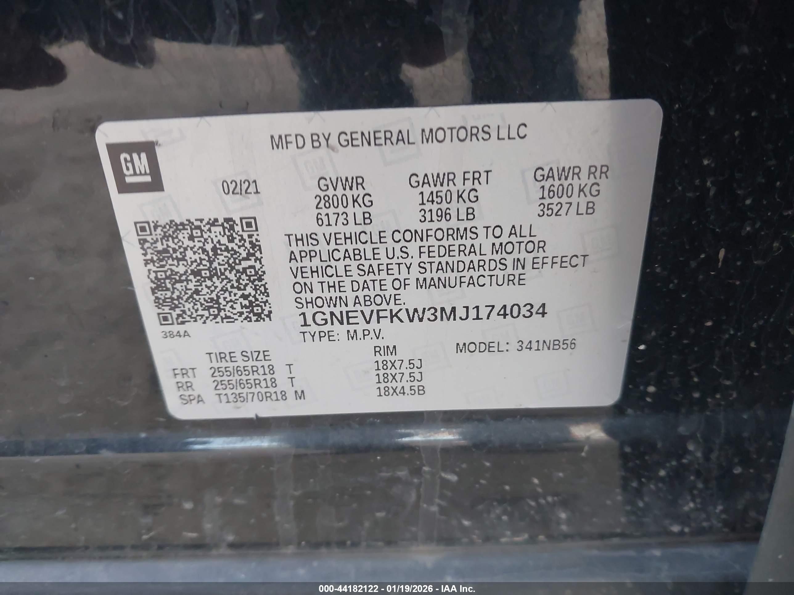 CHEVROLET TRAVERSE image 9