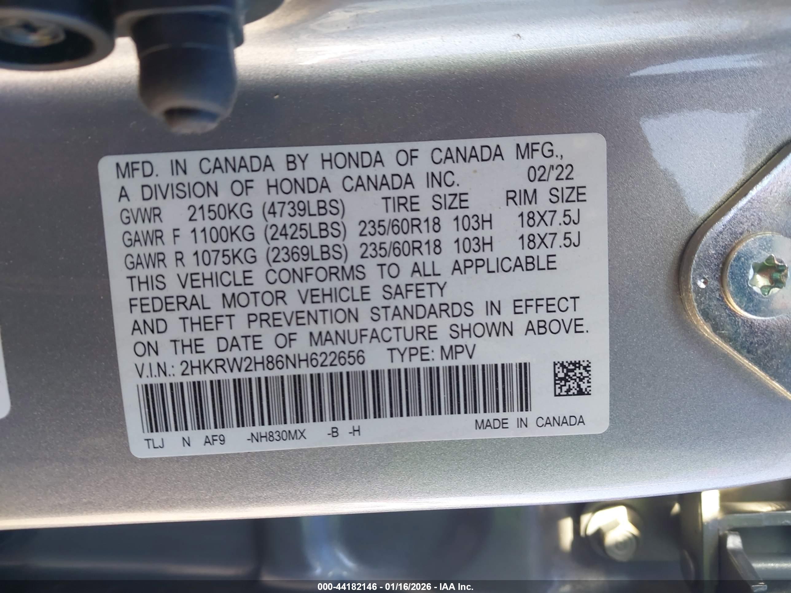 HONDA CR-V image 9
