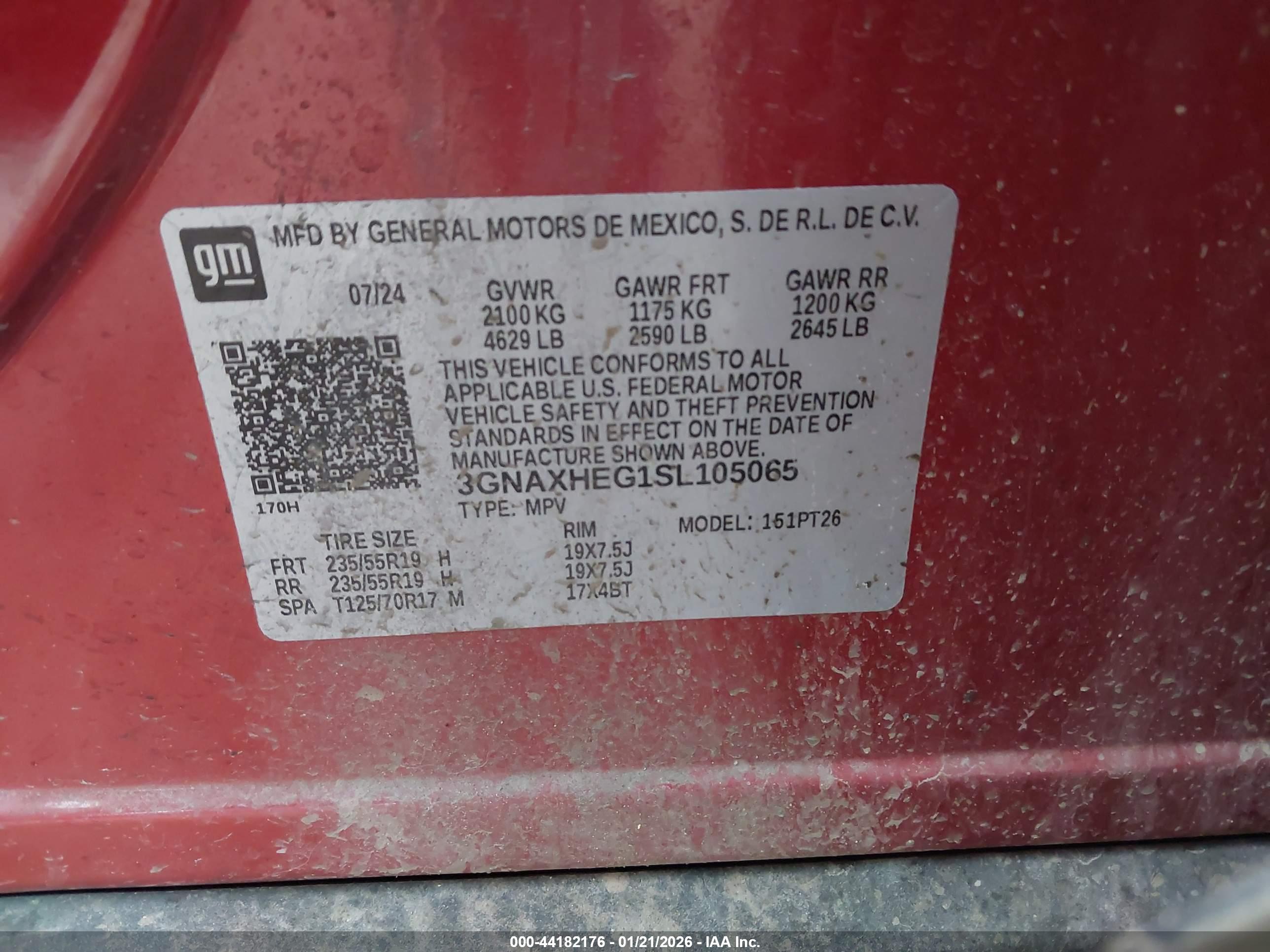 CHEVROLET EQUINOX image 9