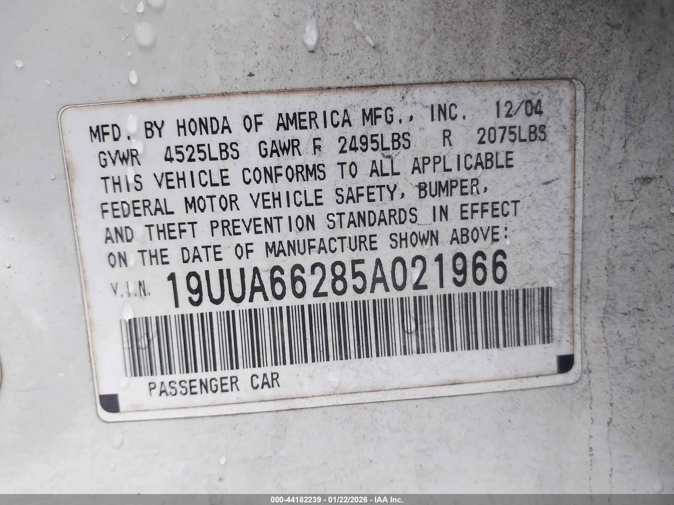 ACURA TL image 9