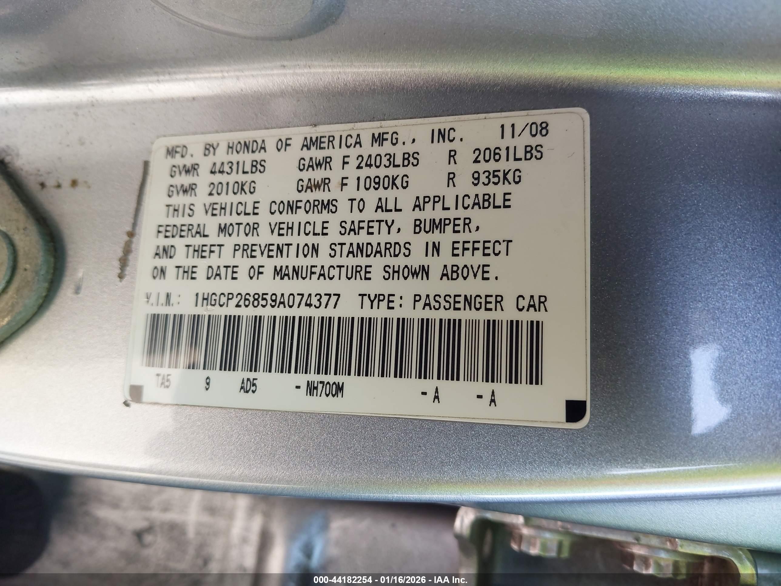 HONDA ACCORD image 9