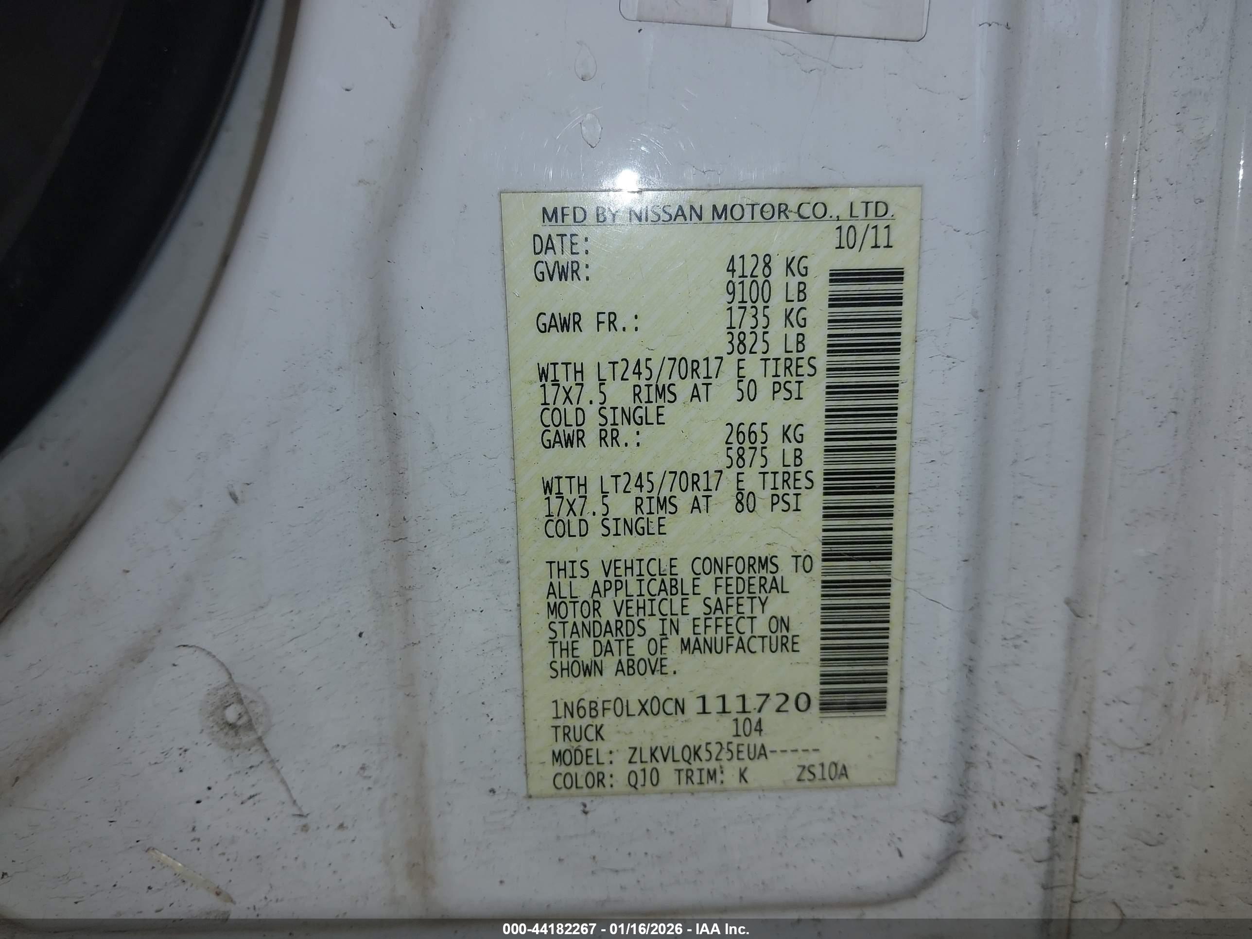 NISSAN NV image 9