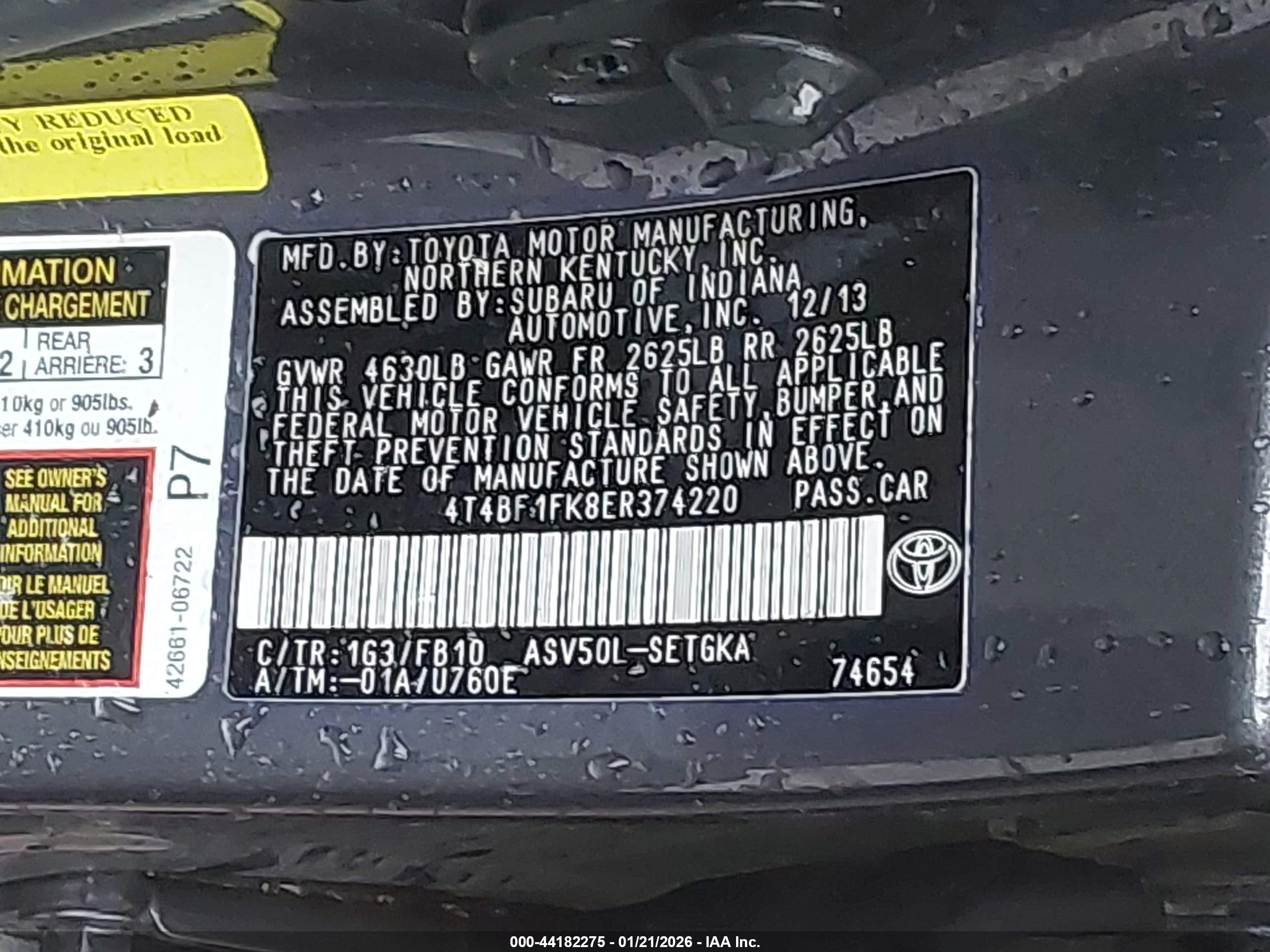 TOYOTA CAMRY image 9